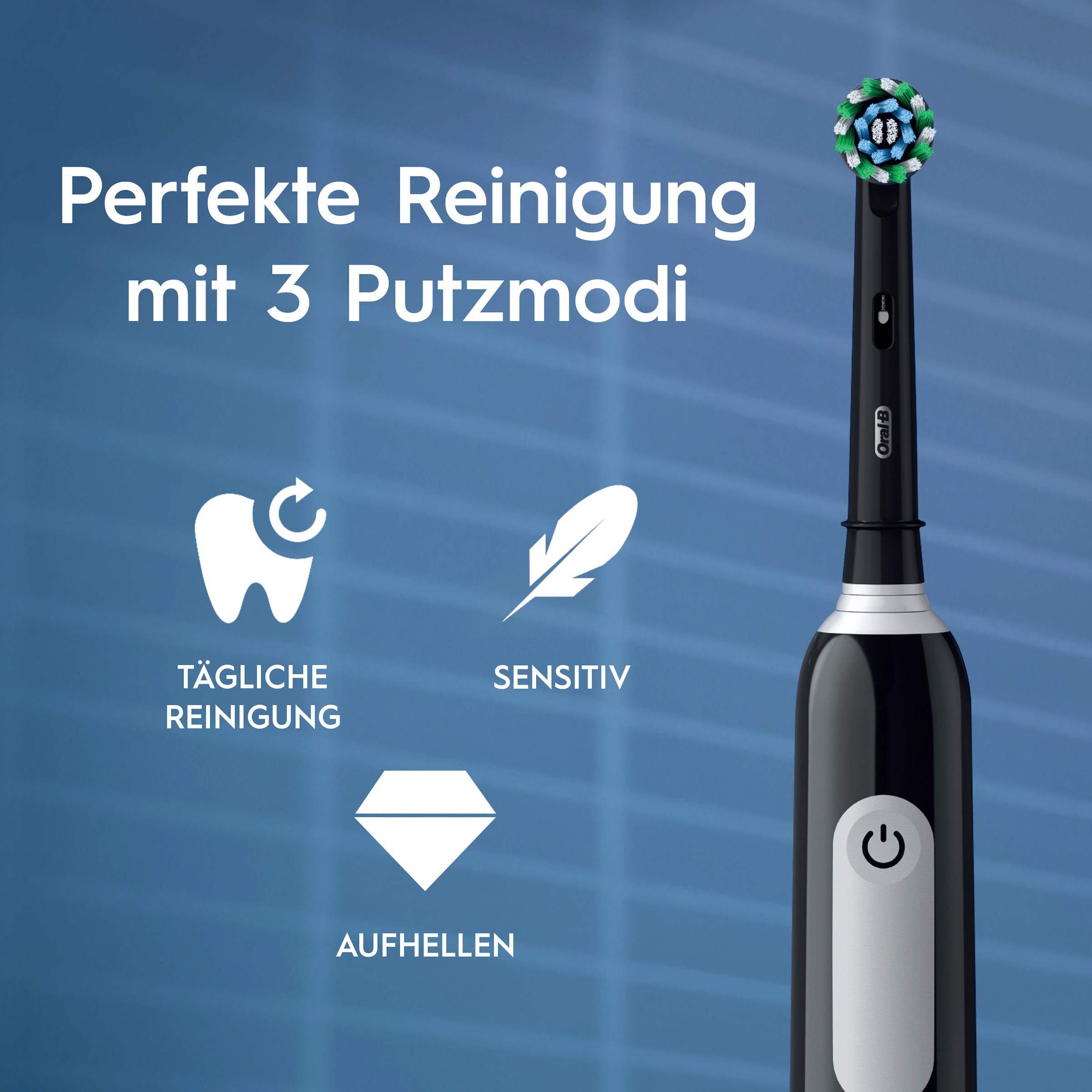Oral-B Brosse à dents électrique »PRO Series 1 Doppelpack« 2 cuis Aufsteckbürsten capteur de pression