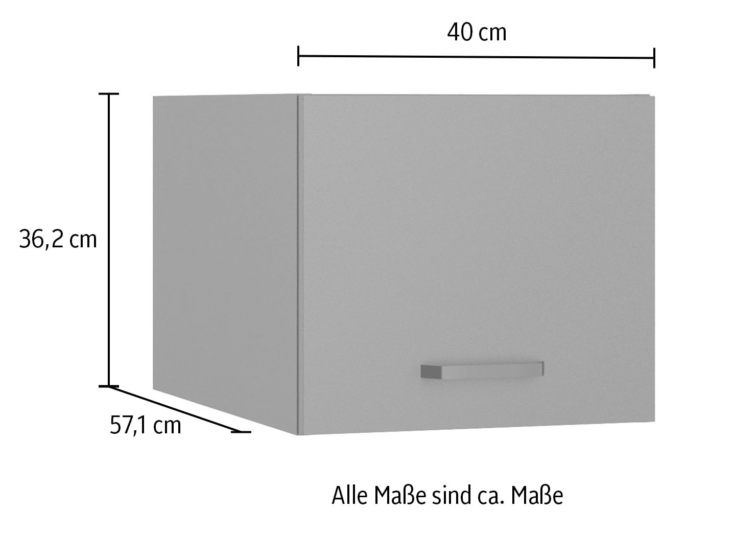 OPTIFIT Aufsatzschrank »OPTImulti« Breite 40 cm, Höhe 35,2 cm, Tiefe 57,1 cm, mit 1 Klappe