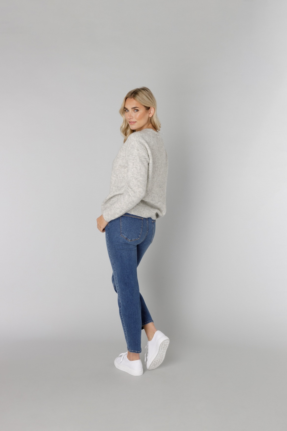 Base Level Pull en tricot »Yana« mit Wolle