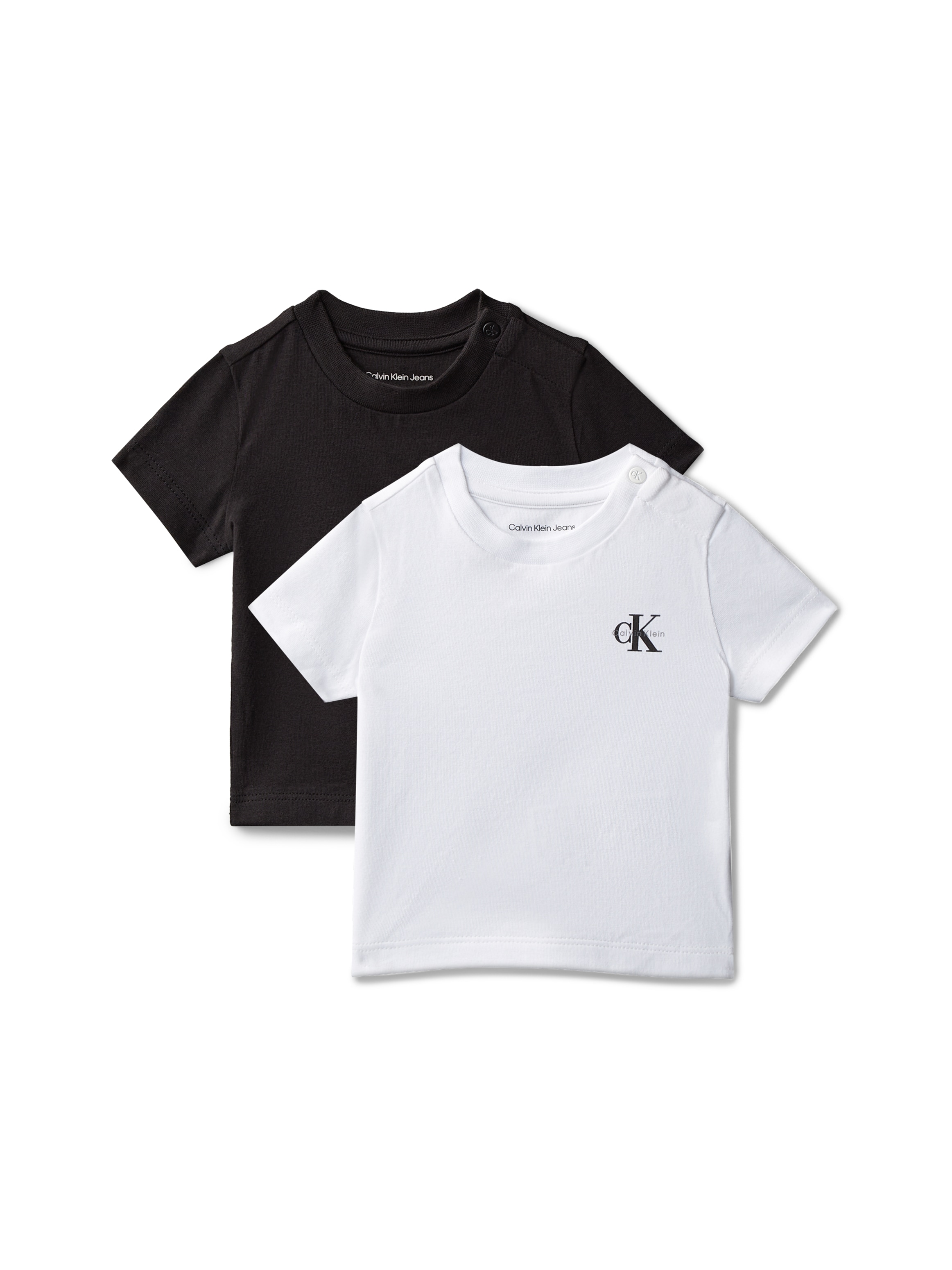 Calvin Klein Jeans T-shirt »2-PACK Jersey Tees« 2 Regular fit für Babys mit Druckknopf am Ausschnitt