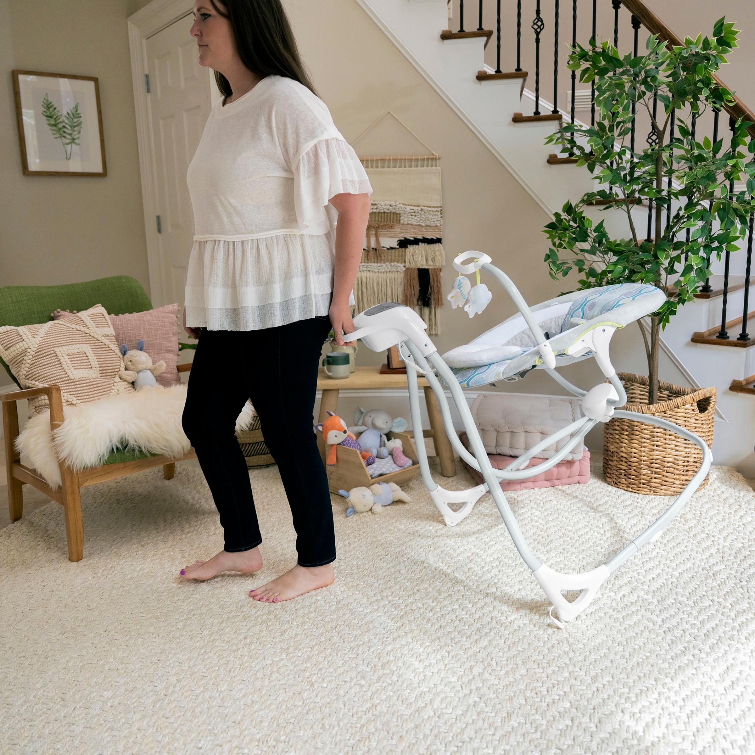 ingenuity Transat pour bébé »SimpleComfort  Compact Soothing Swing - Everston« mit Sound-Effekt