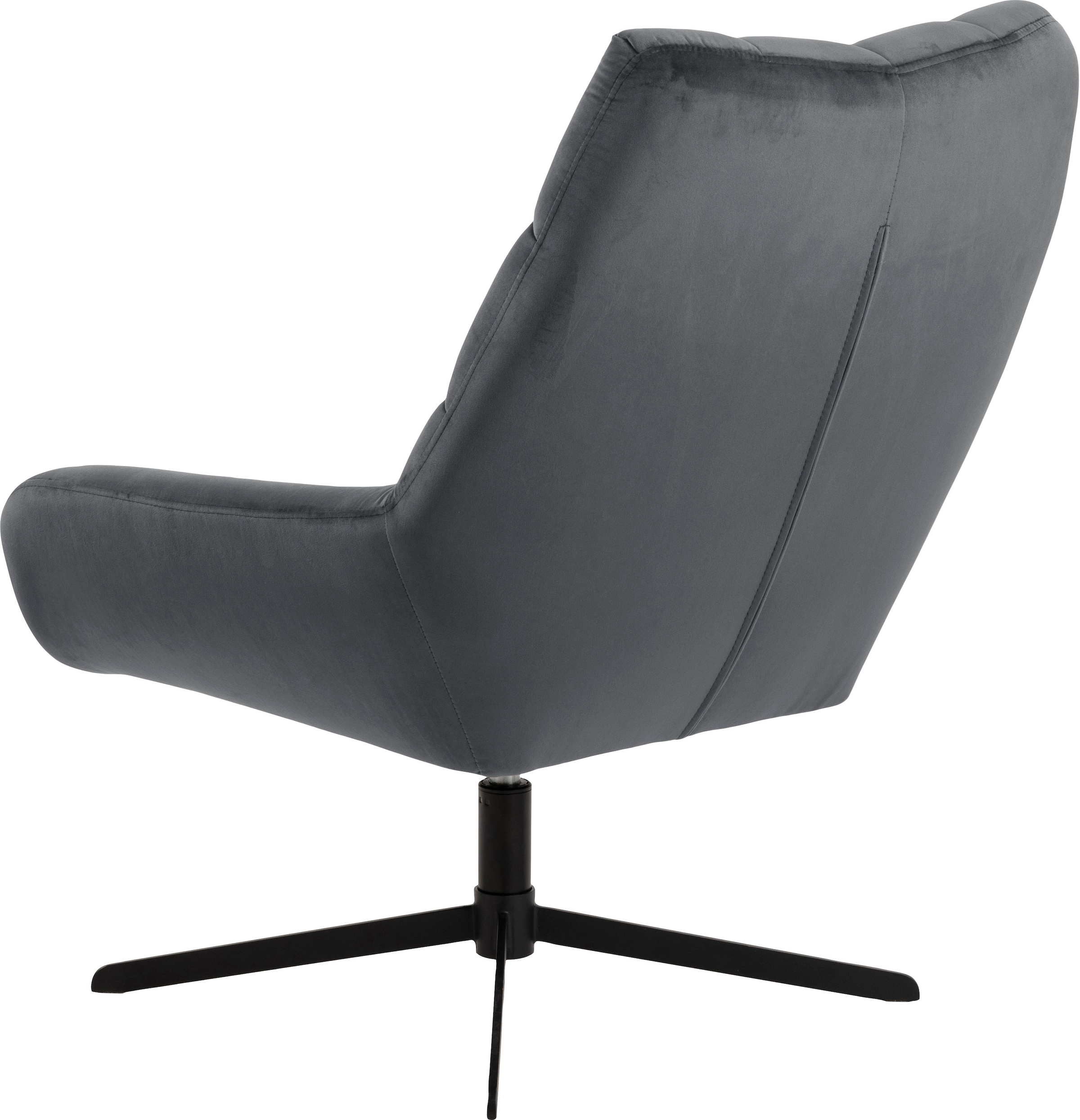 ACTONA GROUP Fauteuil pivotant »Potsdam« 1, 1 cuis tlg. fonction pivotante et coutures carrées, avec pieds en métal noir
