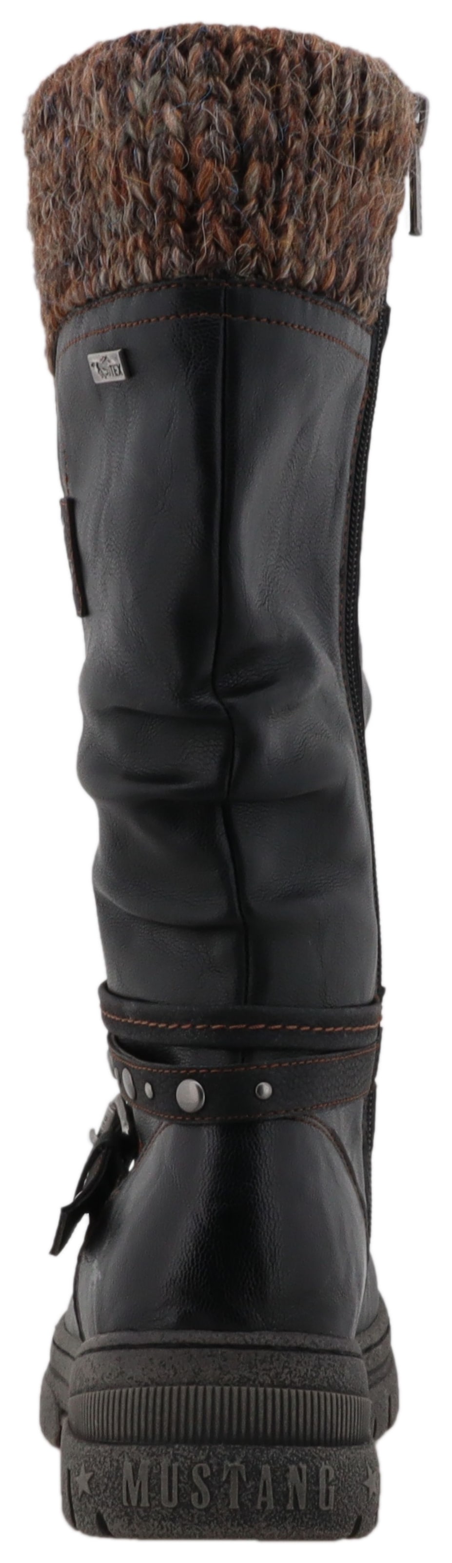 Mustang Shoes Bottes d'hiver »Tabitha«  bottes avec lanières décoratives et talon bloc