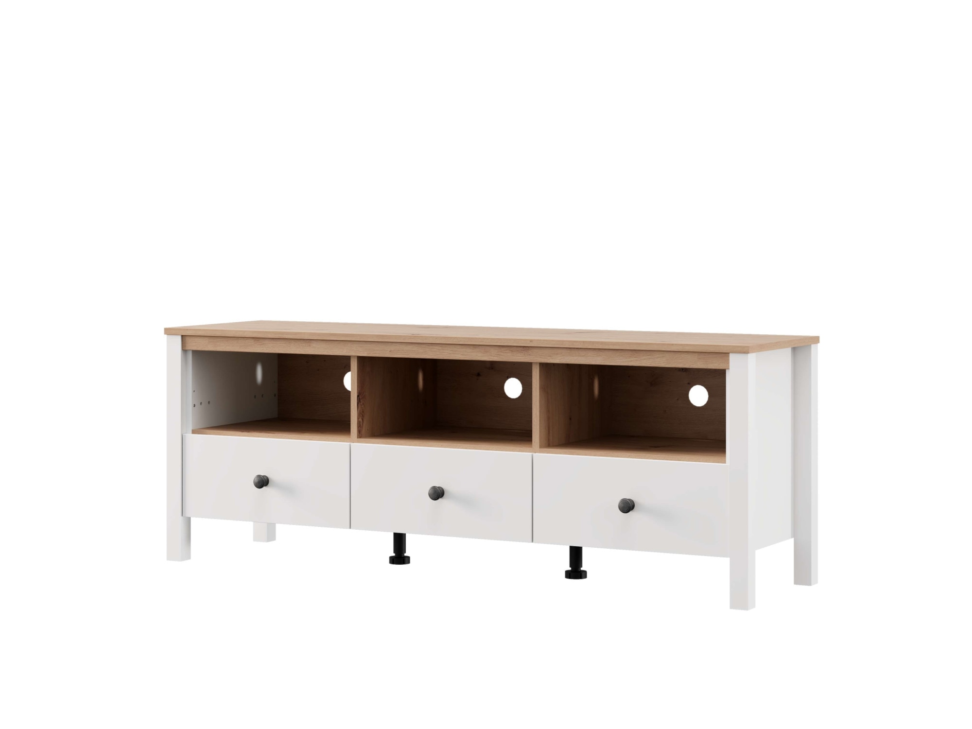 Home affaire Table basse »BEDFORD, TV-Board, TV-Kommode, TV-Schrank, TV-Unterschrank, TV-Möbel« Profil MDF 2D recouvert, marquage à chaud