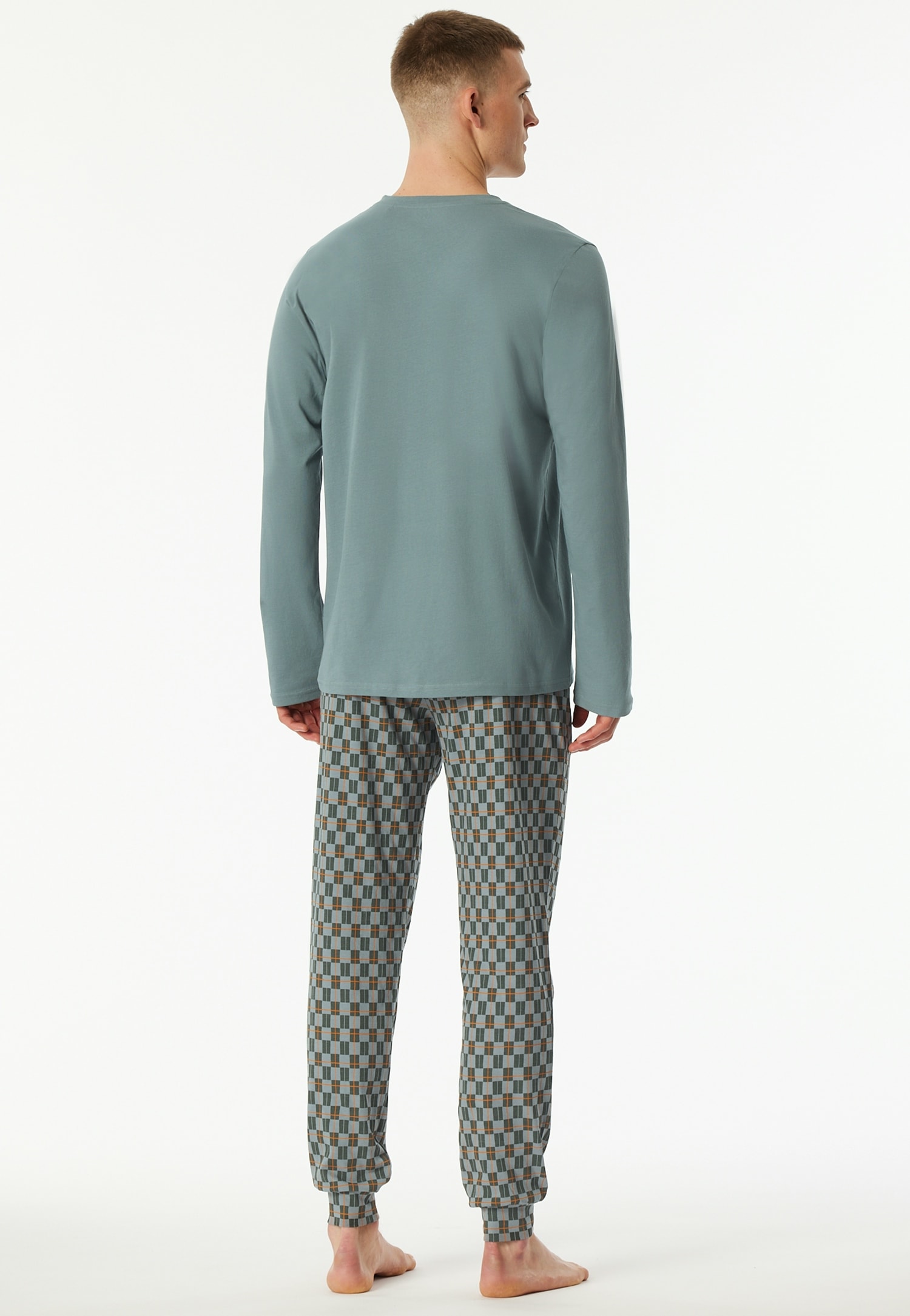 Schiesser Pyjama »Casual Essentials« 2 pièces mit bequemen Bündchen