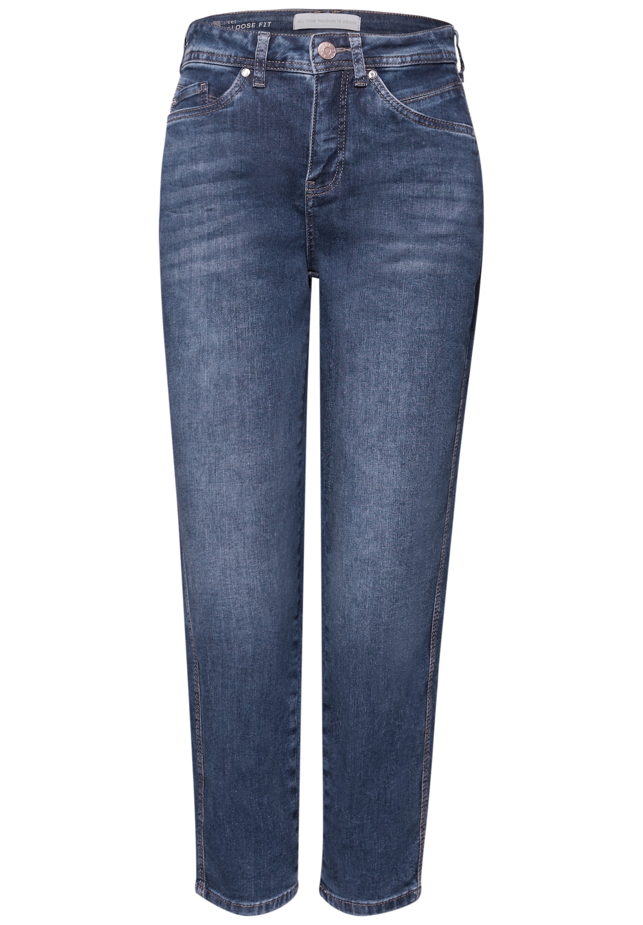 STREET ONE Tapered-fit-Jeans »Style Karlie« Barrel Leg, mit Stretch
