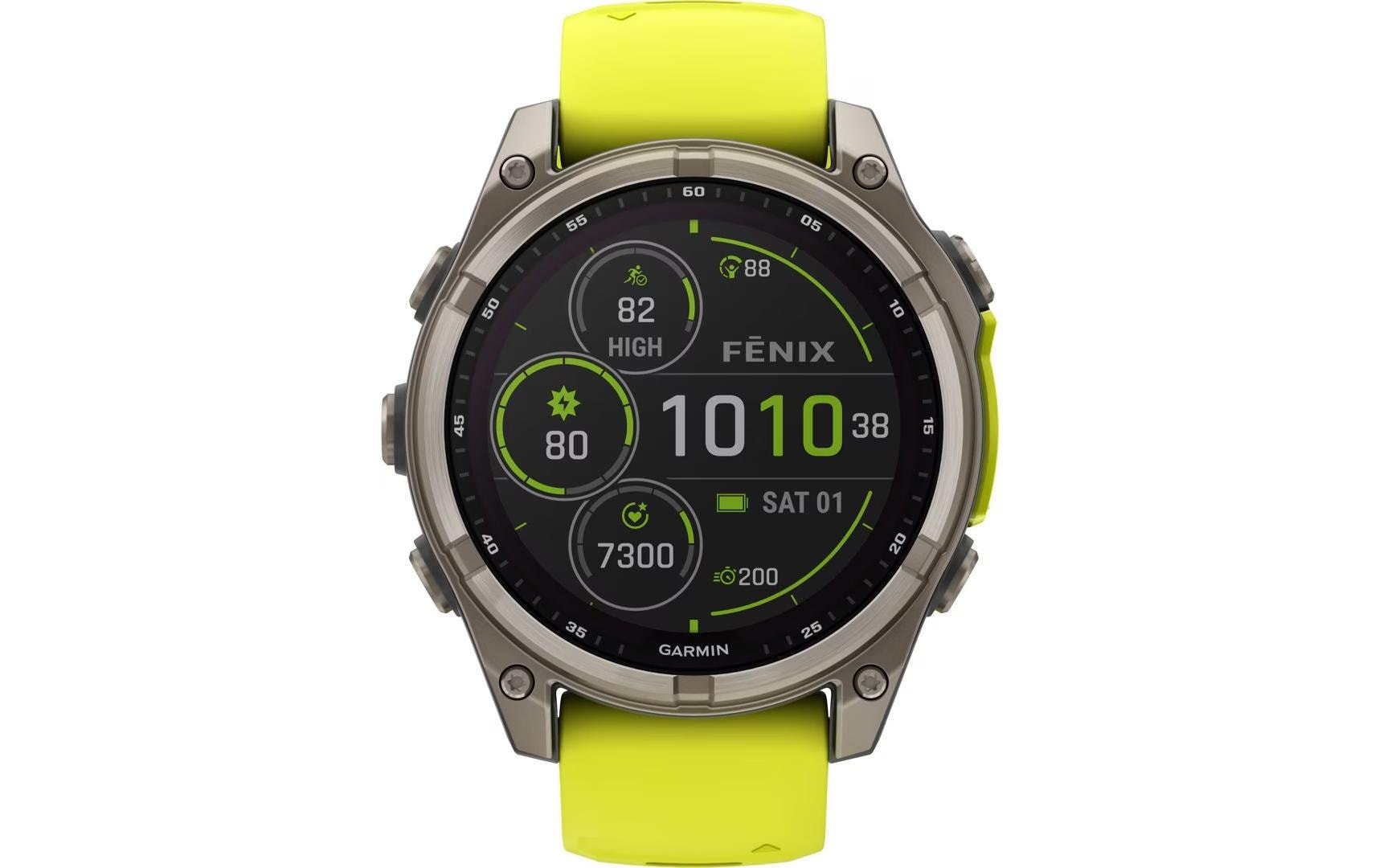 Garmin Smartwatch »Fenix 8 Solar Sapphire«(/ 1,3 ″)