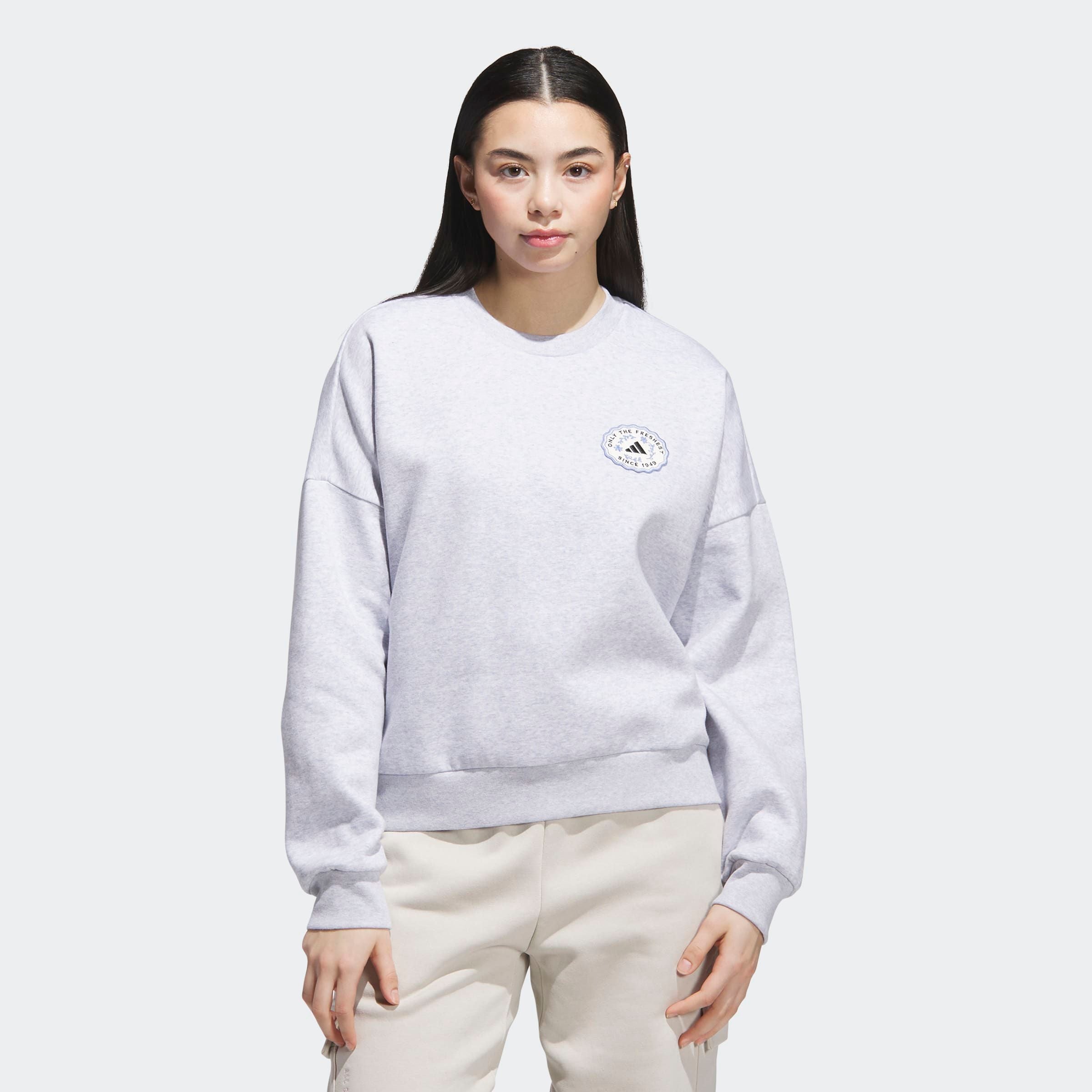 adidas Sportswear Sweatshirt »W FARMMKT SWT«, mit bunter Grafik, ohne Verschluss, lässige Form, aus Baumwollmix
