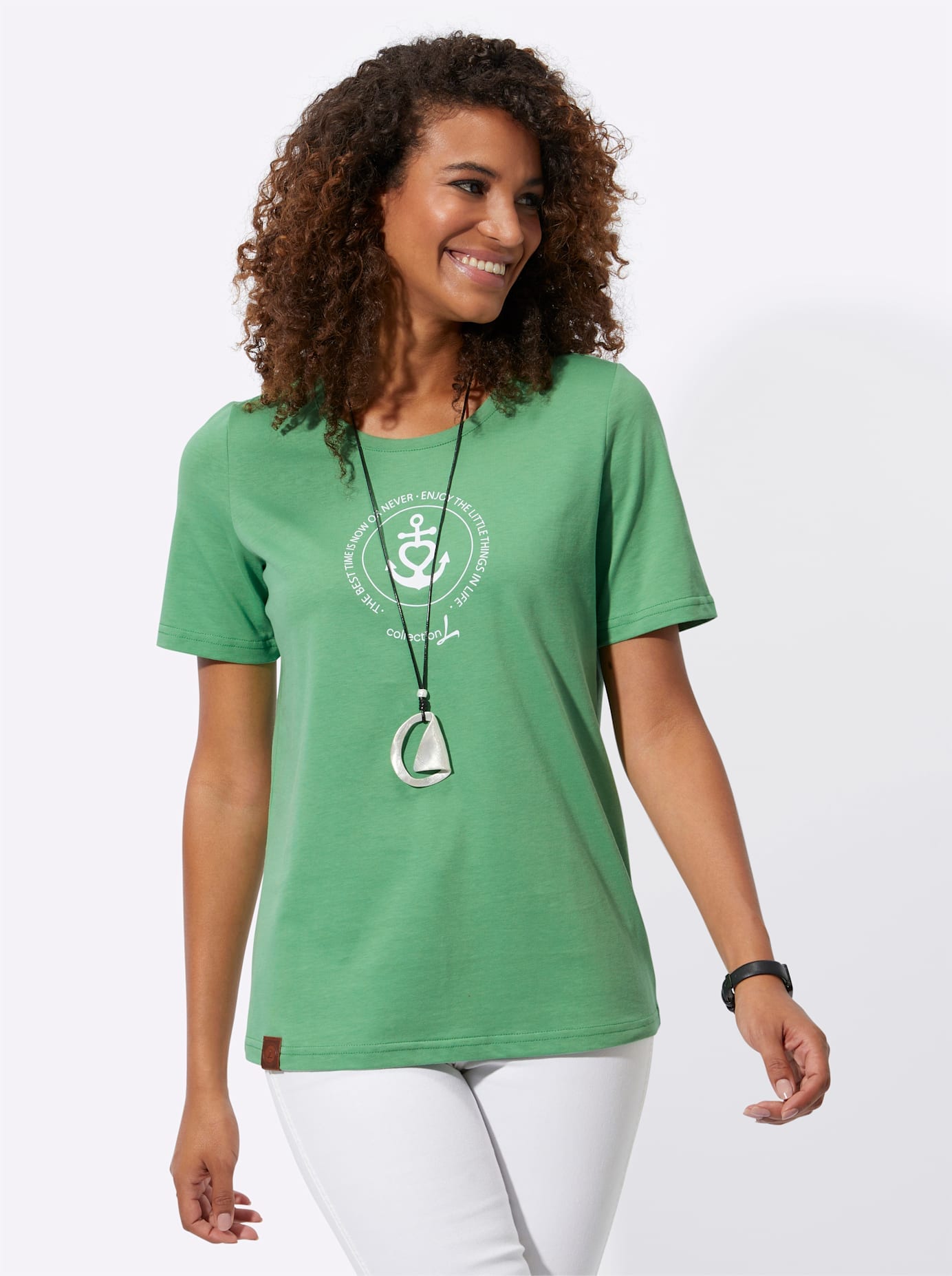 Casual Looks Shirt à col rond »Shirt« 1 cuis