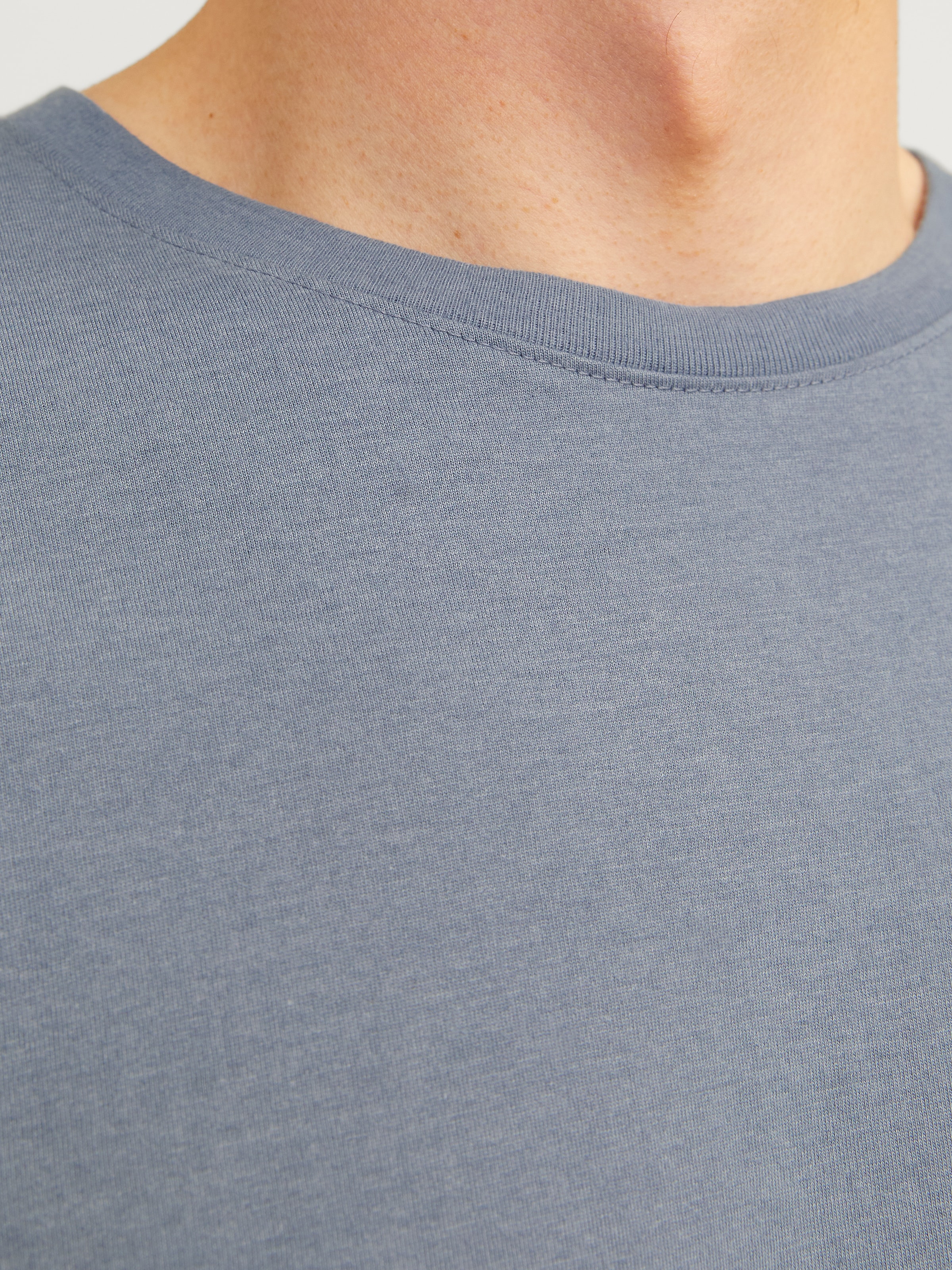 Jack & Jones Rundhalsshirt »JJEORGANIC MELANGE TEE SS O-NECK NOOS« Baumwollmischung, regular fit