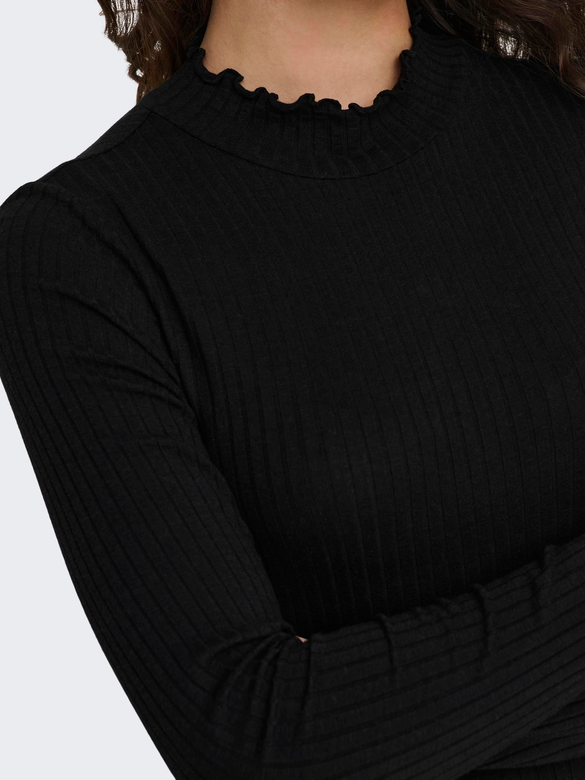 JDY Langarmbluse »JDYFRANSISKA L/S HIGHNECK TOP JRS NOOS« Viskosemischung, slim fit