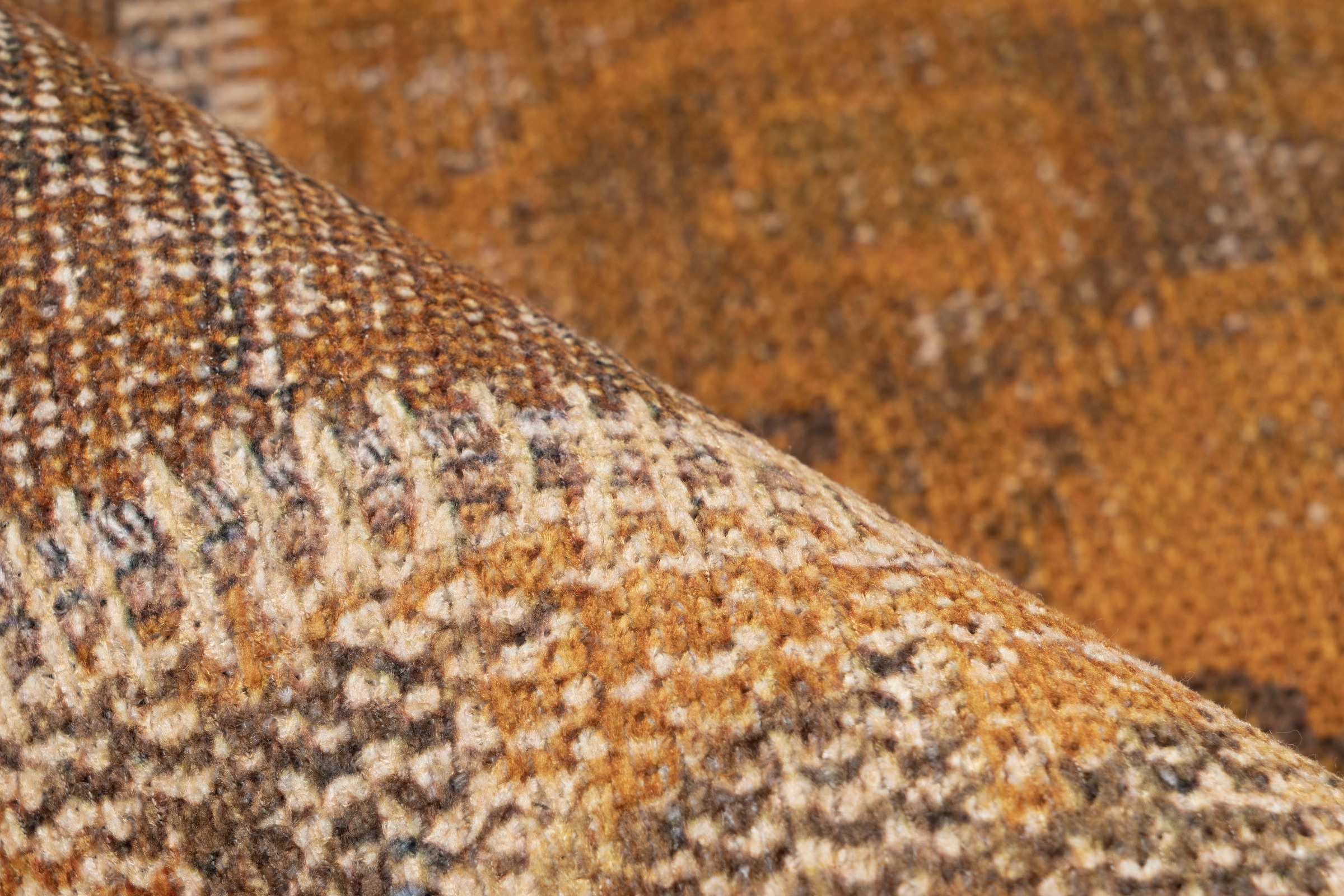 me gusta Teppich »Faye 525« rechteckig 6 mm Höhe Flachgewebe, gedrucktes Motiv, Wohnzimmer, Esszimmer