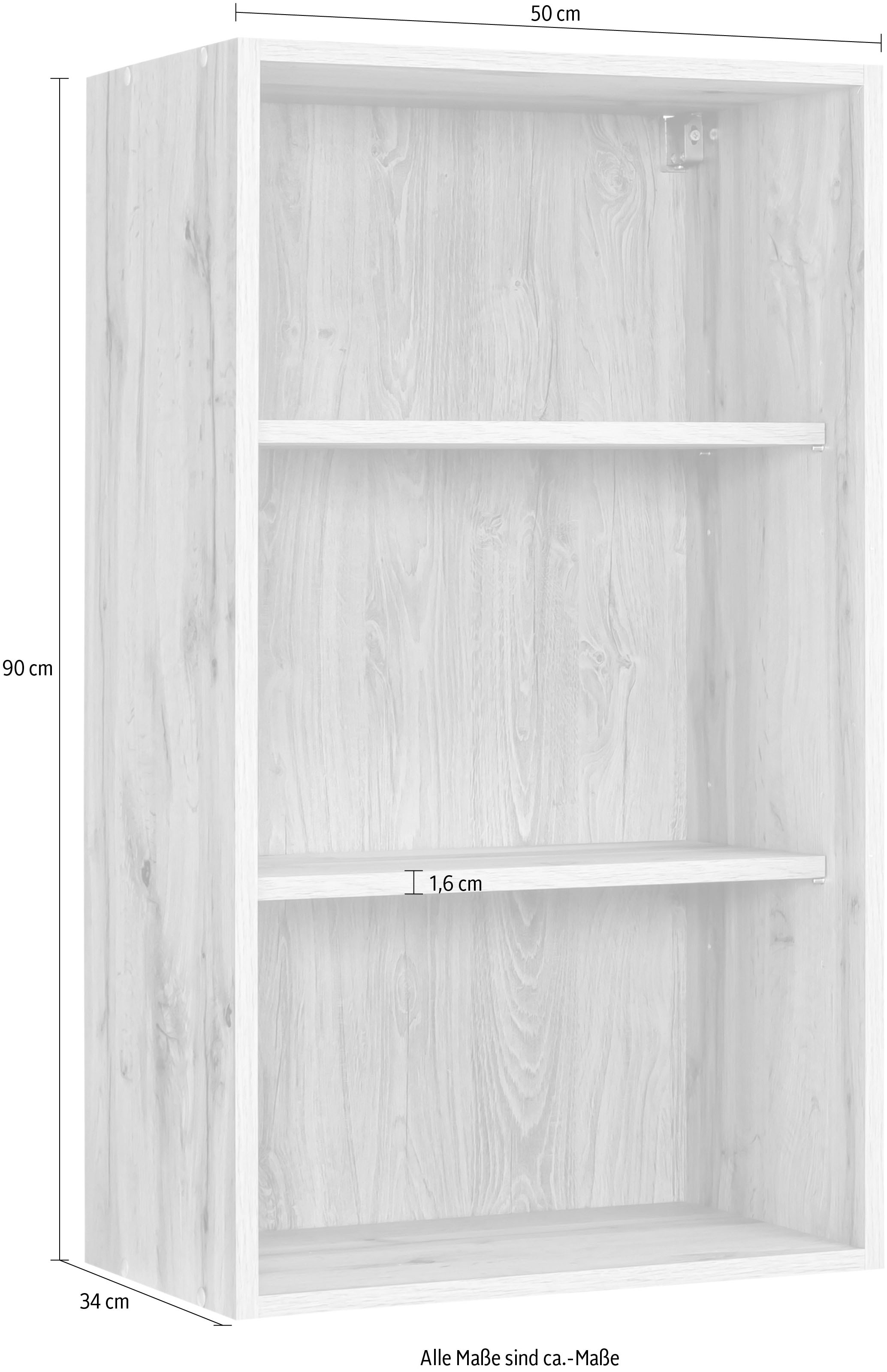 KOCHSTATION Étagère suspendue »KS-Bruneck« largeur 50 cm