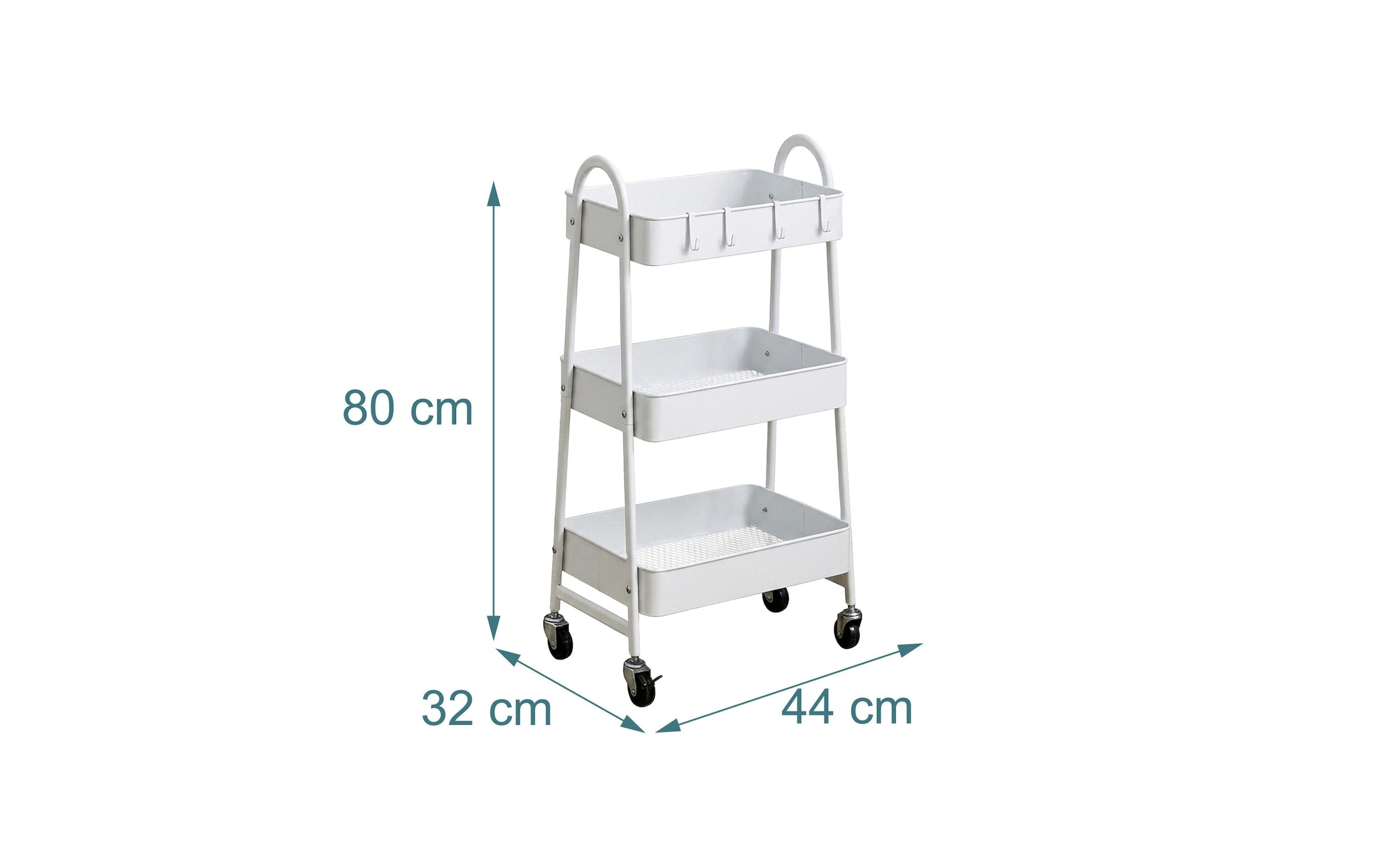 relaxdays Chariot de cuisine »44 x 80 x 32 cm«