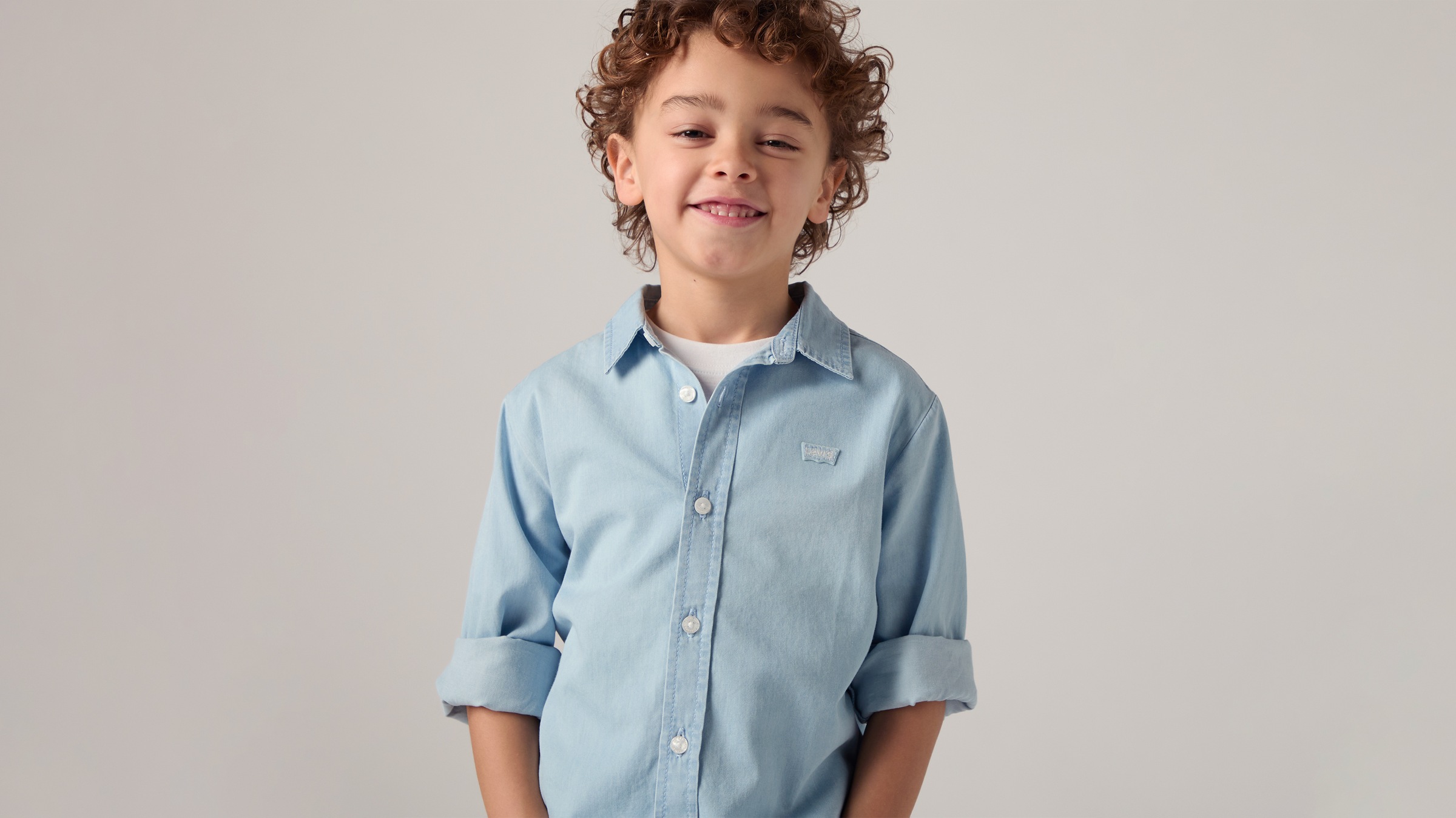Levi's® Kids Jeanshemd »LVB BATTERY HOUSEMARK SHIRT« mit Logo Stickerei