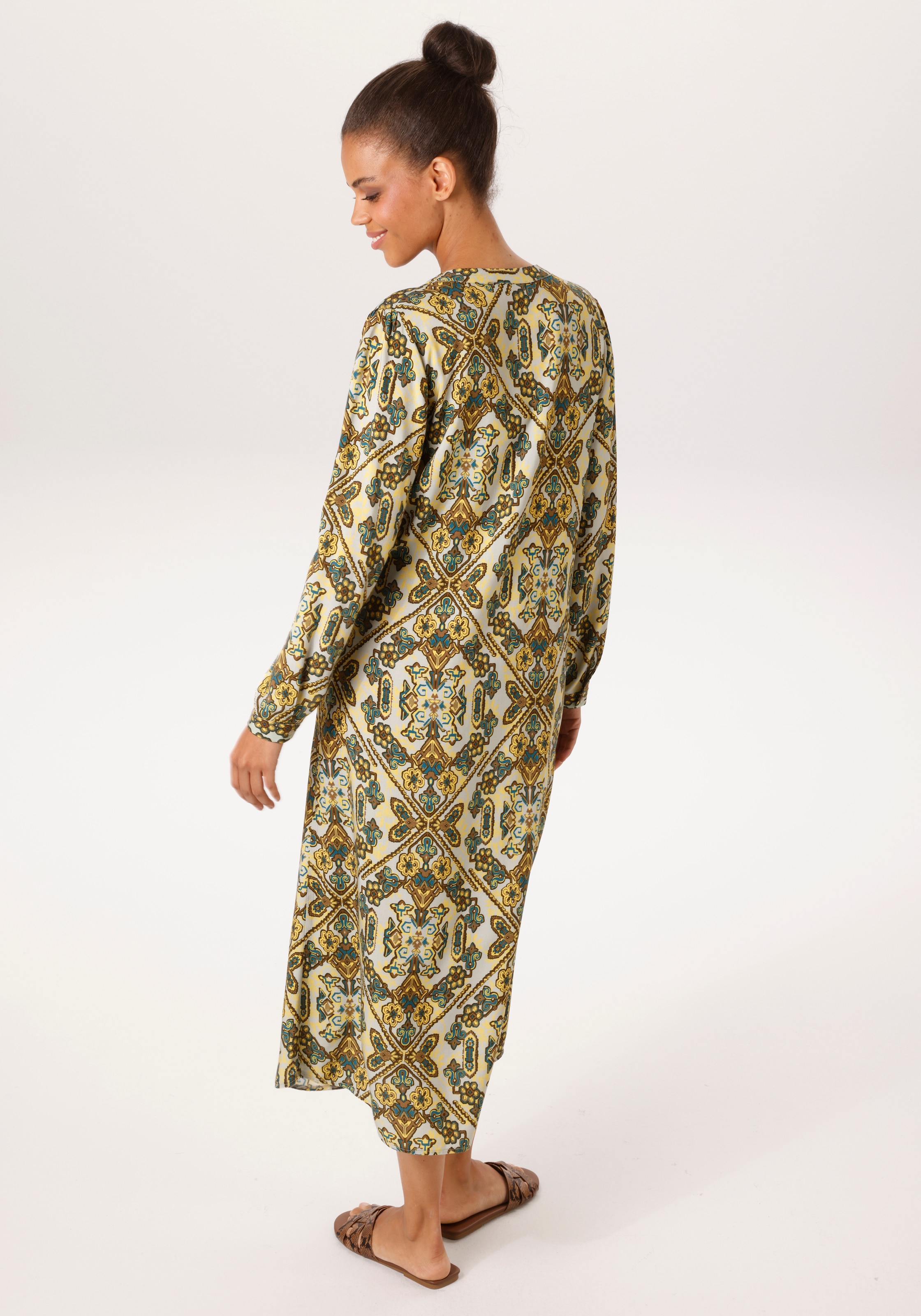 Aniston CASUAL Robe chemisier mit extravagantem, grafischen Druck - NEUE KOLLEKTION