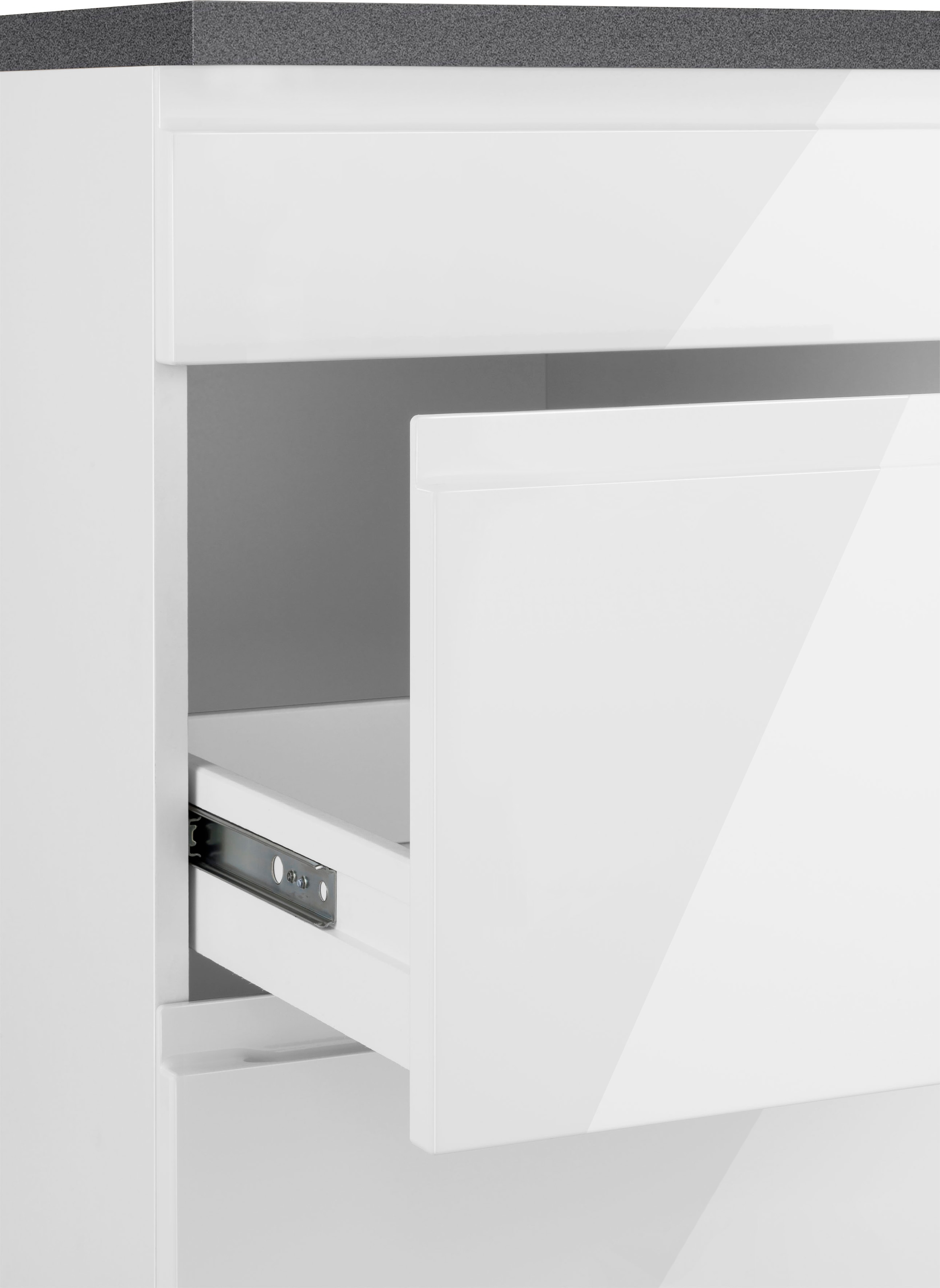 KOCHSTATION Unterschrank »KS-Virginia,neu in verbesserter Ausführung« Stauraum, Softclose, mit CPL-Arbeitsplatte,  Breite 50 cm, 1 Schubkasten, 2 Auszüge, Soft-Close-Funktion