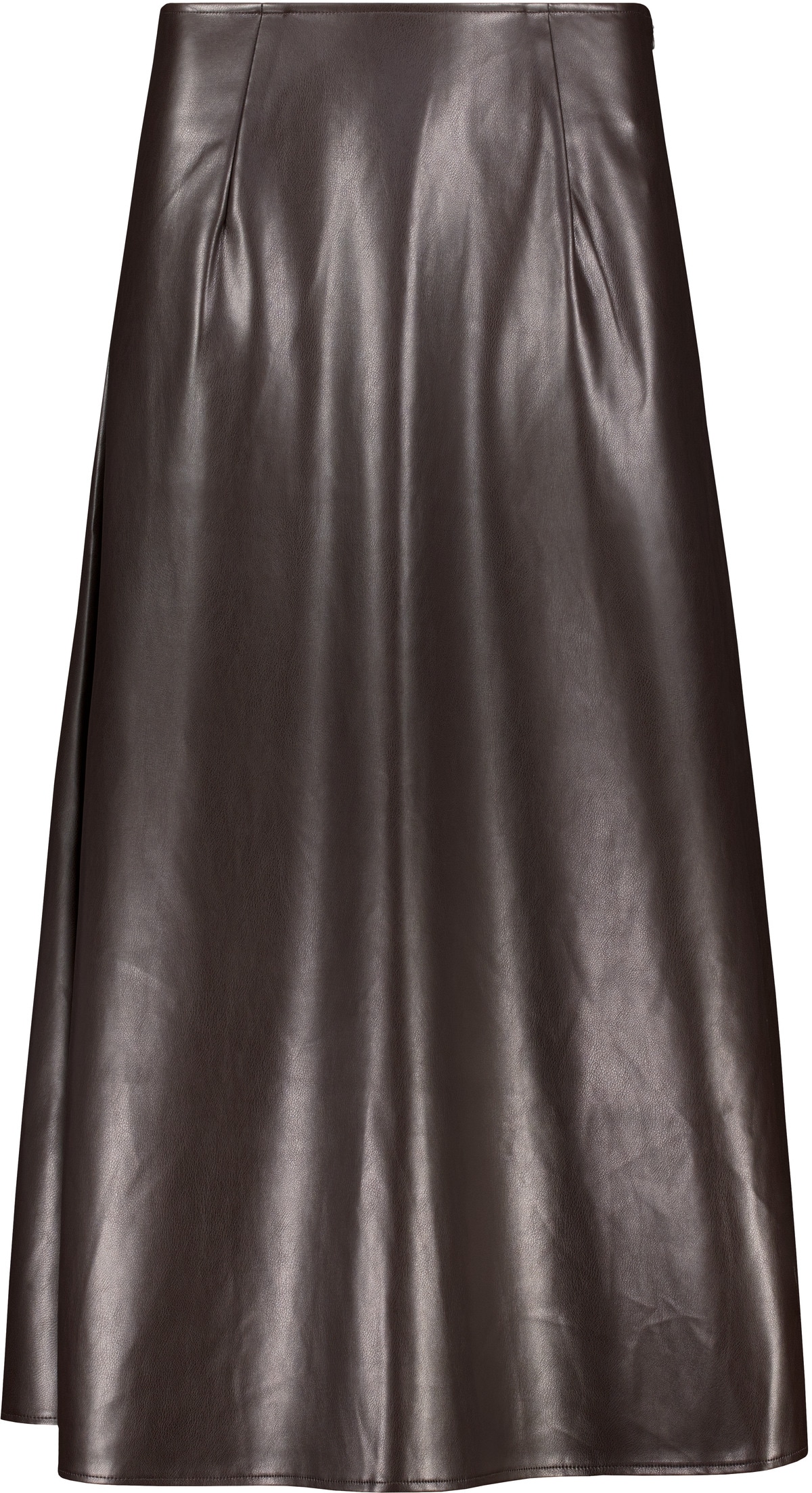 Monari Lederimitatrock »Rock Lederimitat« Regular fit mit seitlichem Reissverschluss
