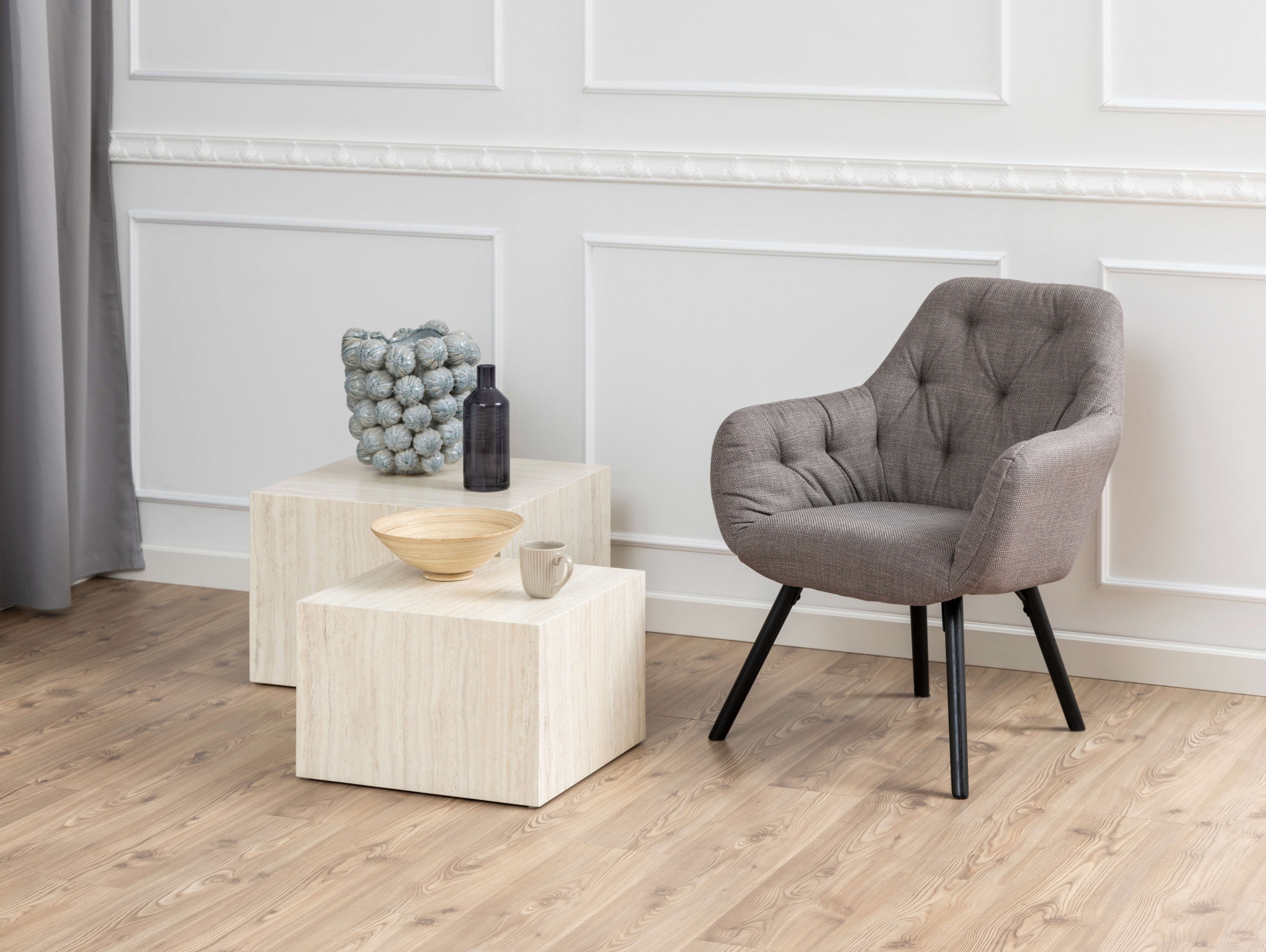 ACTONA GROUP Table basse »Dice Couchtischsatz, Beistelltisch, Kaffeetisch, Sofatisch,« Set de 2, plusieurs variantes disponibles, L : 58/50 cm