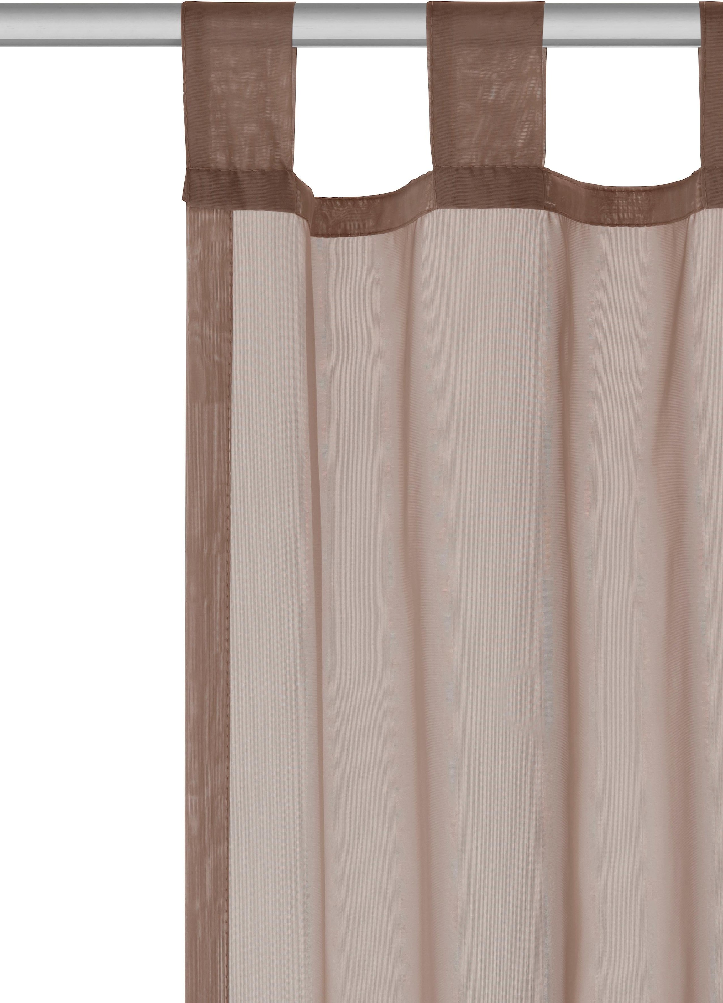 GOODproduct Gardine »XANA« Schlaufen 1 Stk. tlg. Bestseller, einfarbig, 1 bzw. 2 Schals, pflegeleicht, preiswert!