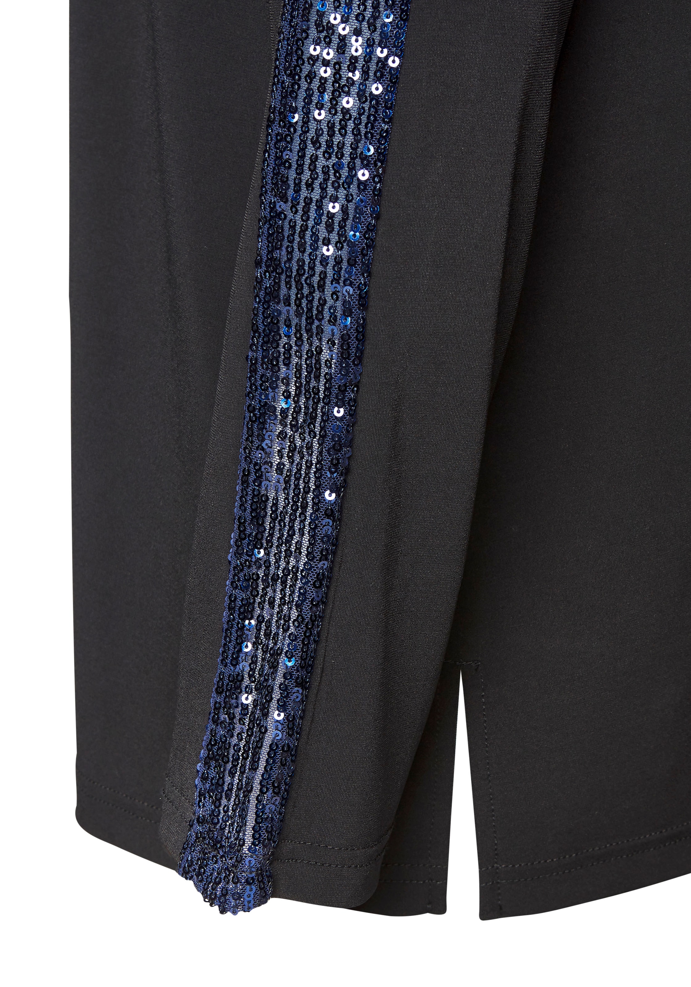 LASCANA Blusenjacke mit Pailettenbesatz, Partyjacke, festlich