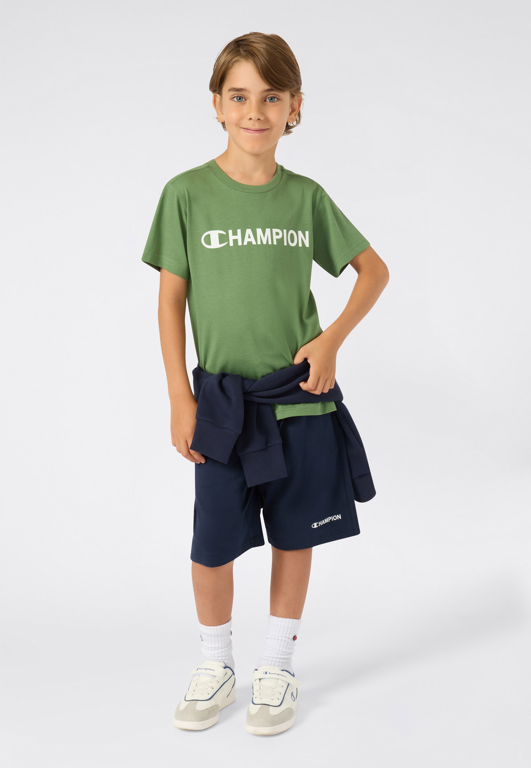 Champion T-shirt »SPORTWEAR T-SHIRT Standard Fit« pour enfants et adolescents, design manches courtes, en coton, coupe standard