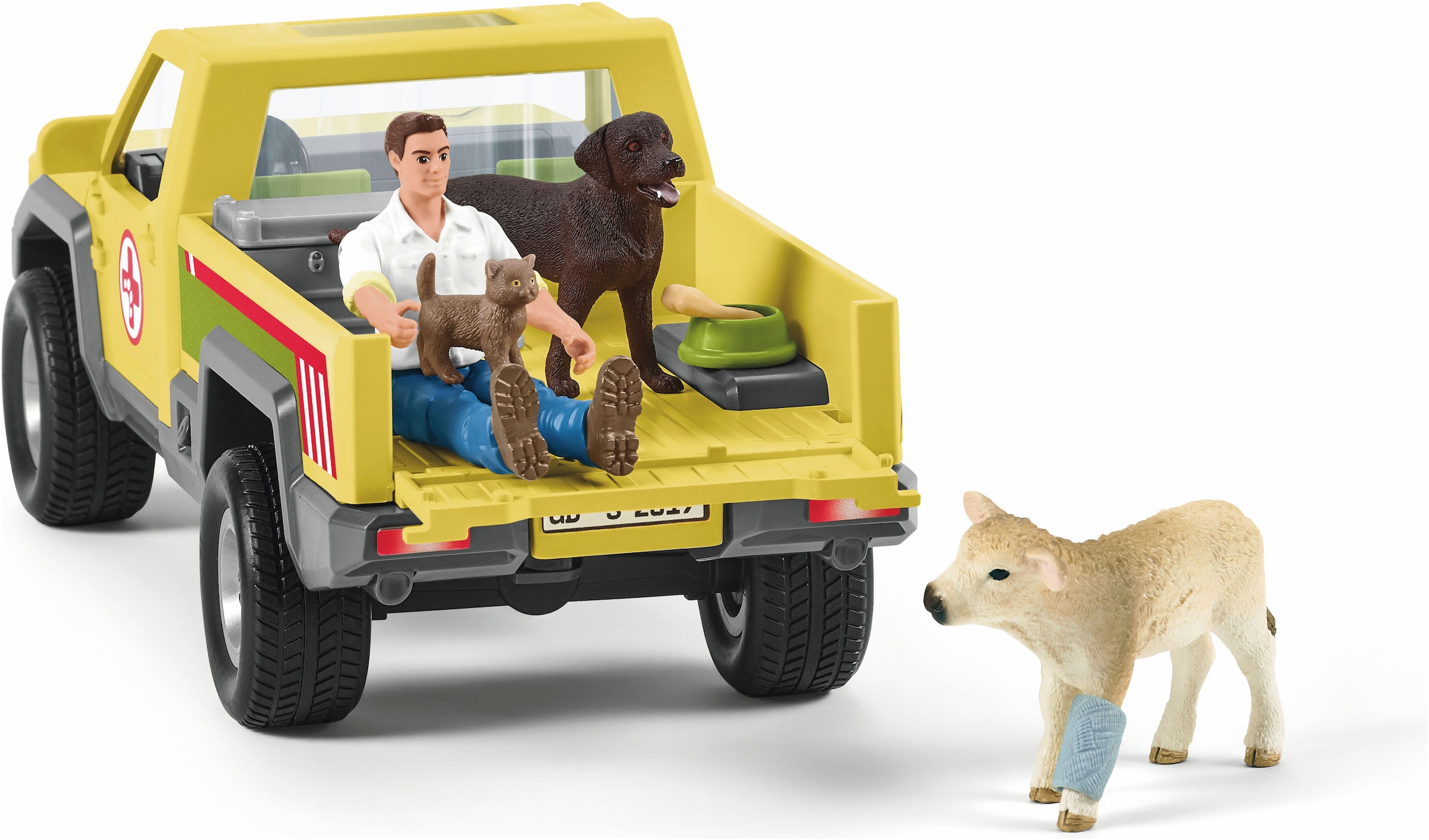 Schleich® Spielfigur »FARM WORLD, Tierarztbesuch auf dem Bauernhof (42503)«