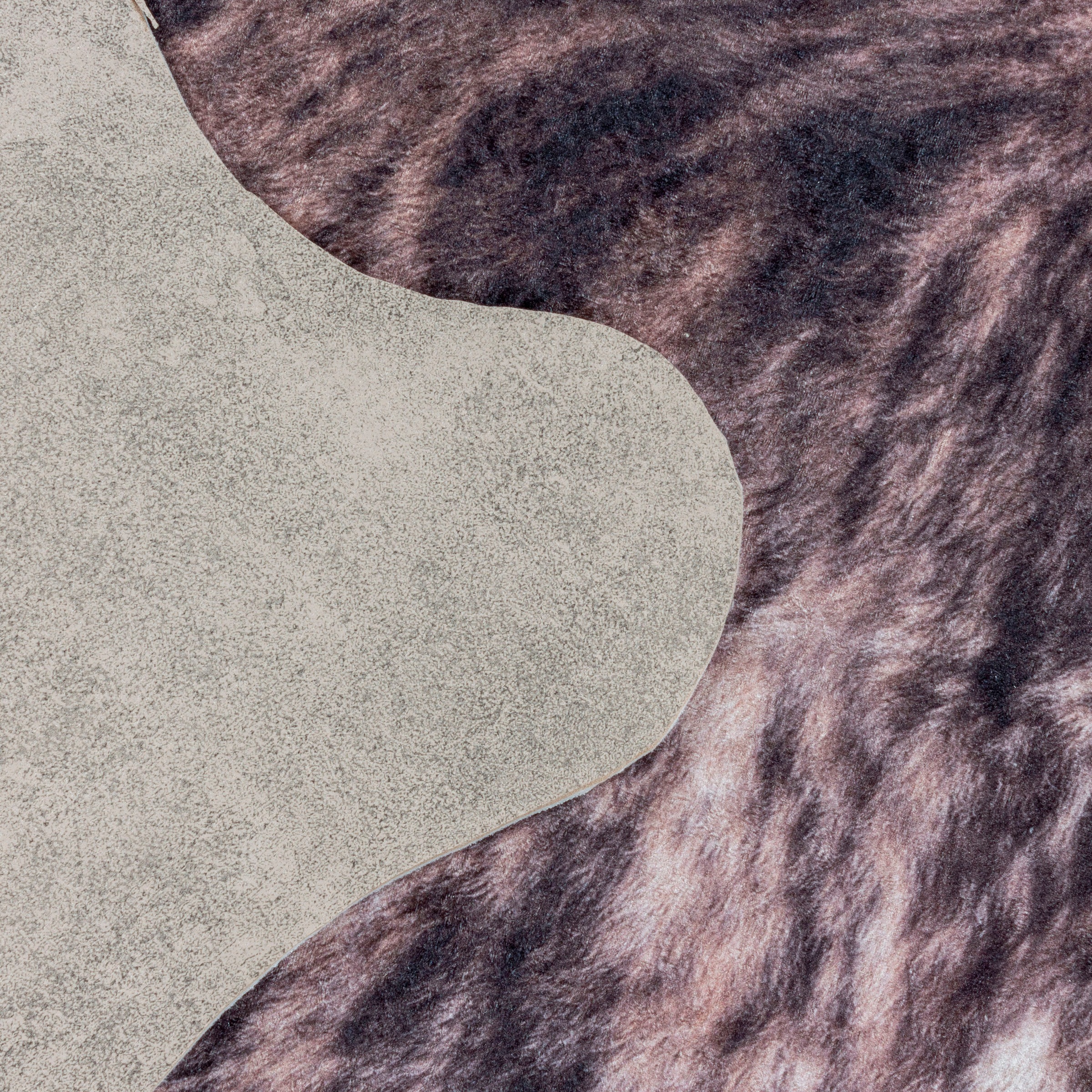 Ayyildiz Teppiche Teppich »ETOSHA 4113« fellförmig 6 mm Höhe Pflegeleicht / Moderner Fell Look