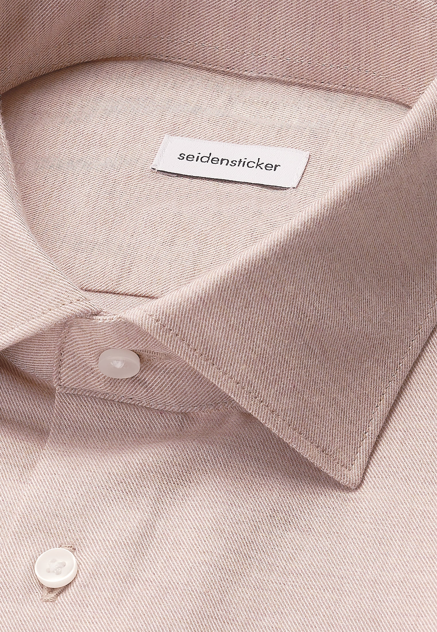 seidensticker Chemise en flanelle »Schwarze Rose« Slim 1/1 Kentkragen Uni