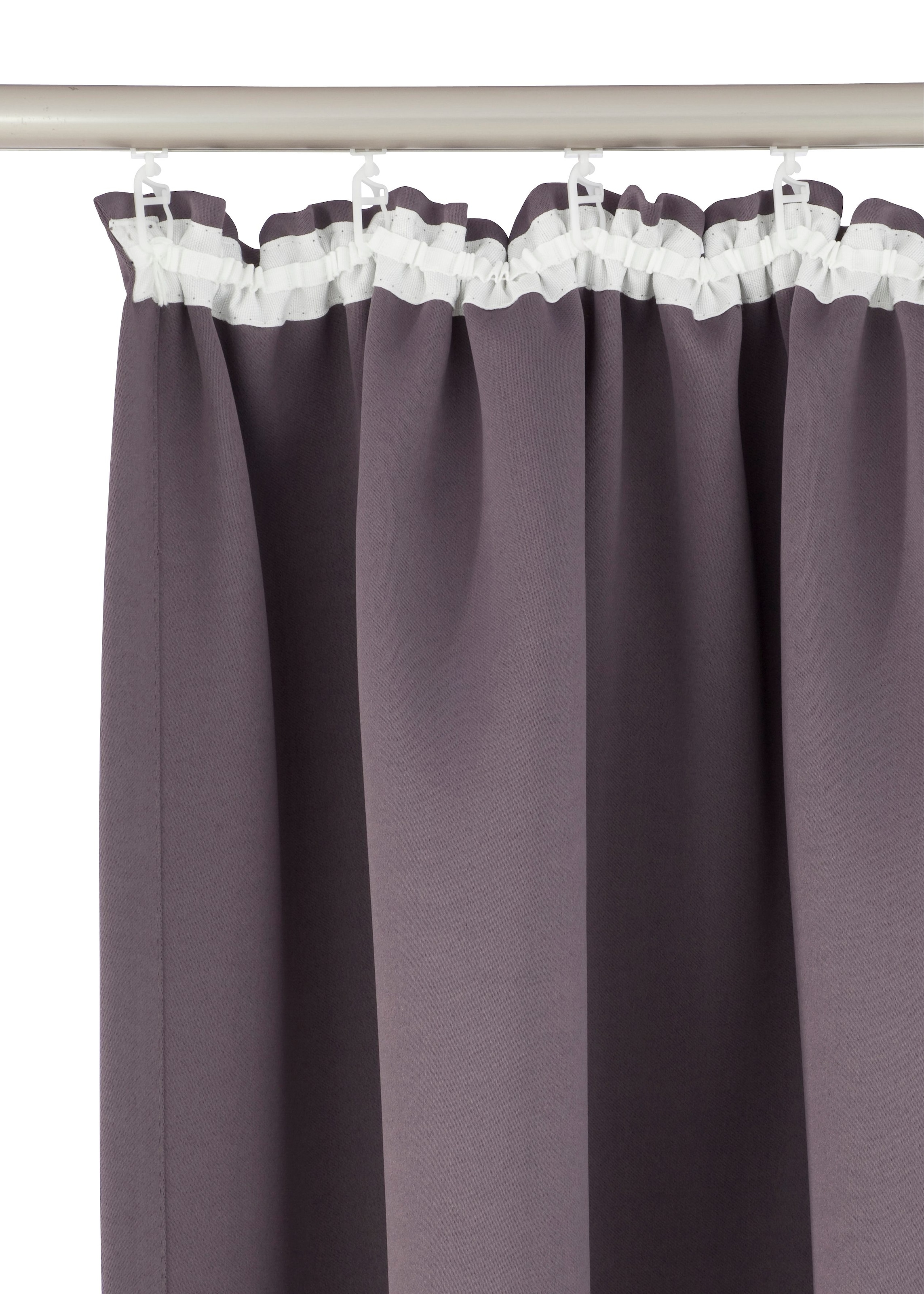 my home Verdunkelungsvorhang »Solana, Gardinen mit Kräuselband, Vorhänge, Wohnzimmer, modern,« Kräuselband 2 Stk. tlg. 2er-Set Verdunklungsvorhang mit Thermofunkltion, Bestseller, einfarbig