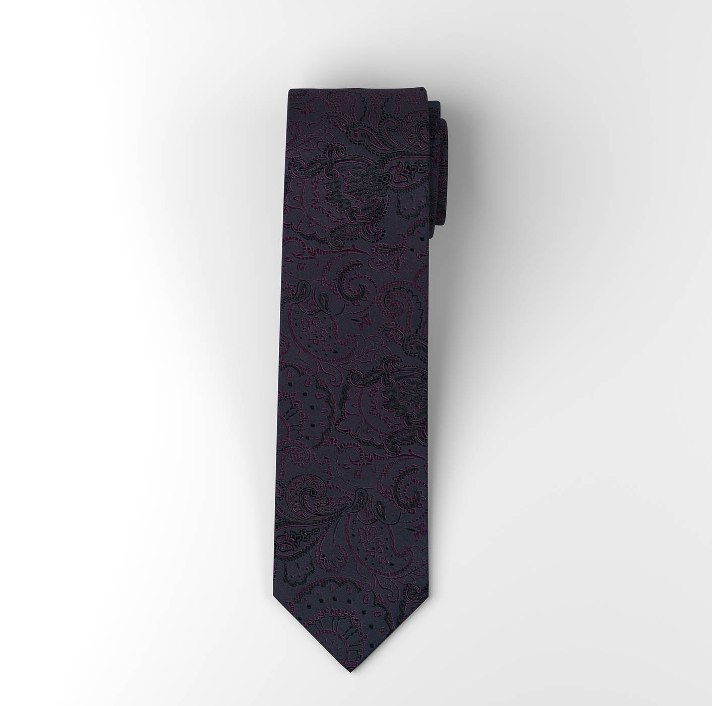 OLYMP Cravate reine Seide, modisches Muster, 6,5 cm