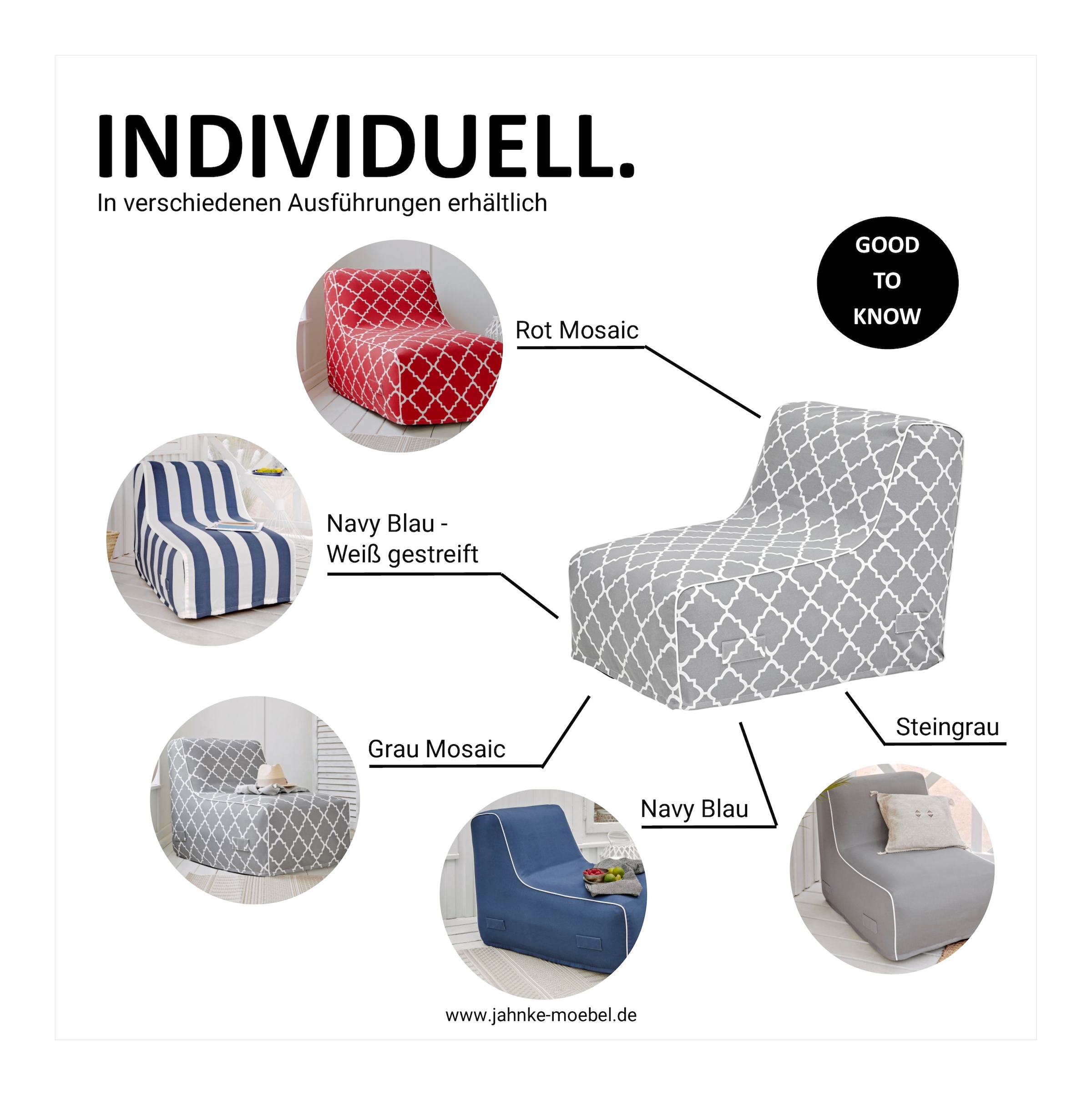 Jahnke Fauteuil lounge »AIR LOUNGE« 1 cuis tlg. gonflable, intérieur & extérieur, profondeur d'assise 60 cm