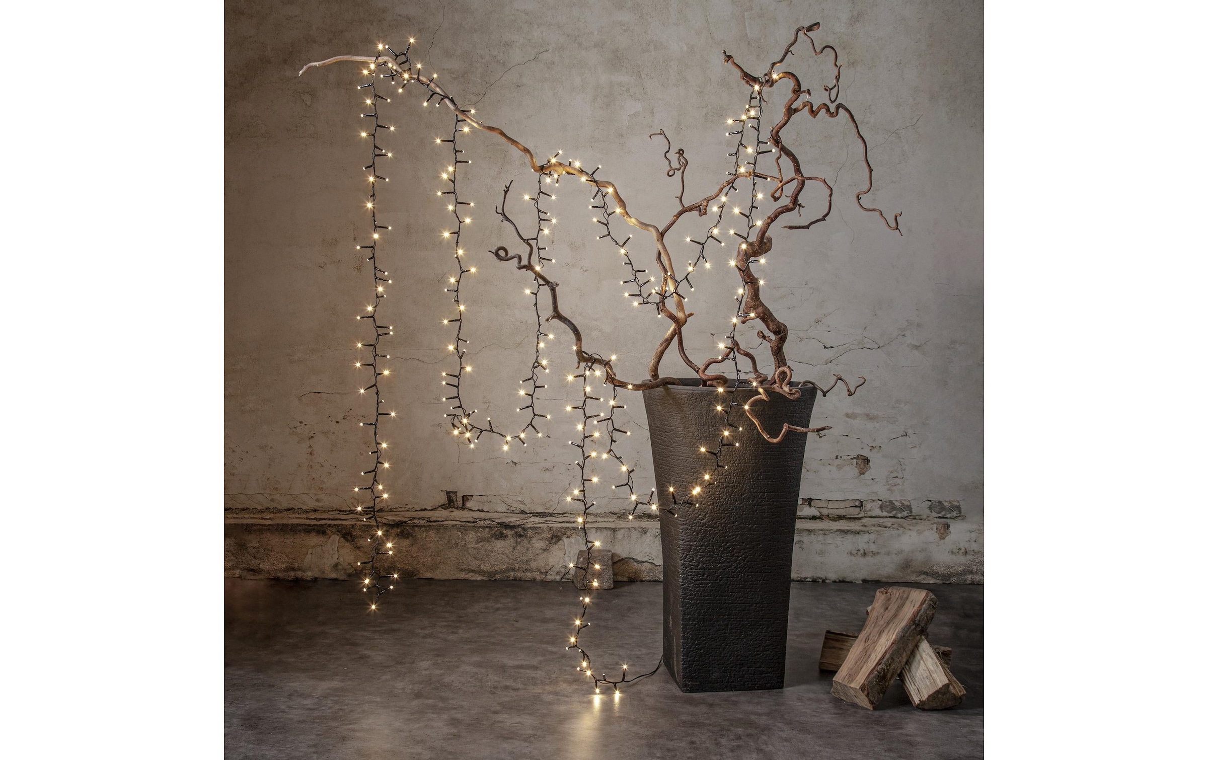   Guirlande lumineuse »Lichterkette Shiny IP44, Warmweiss, 1200 LED's, 2400.00 cm«