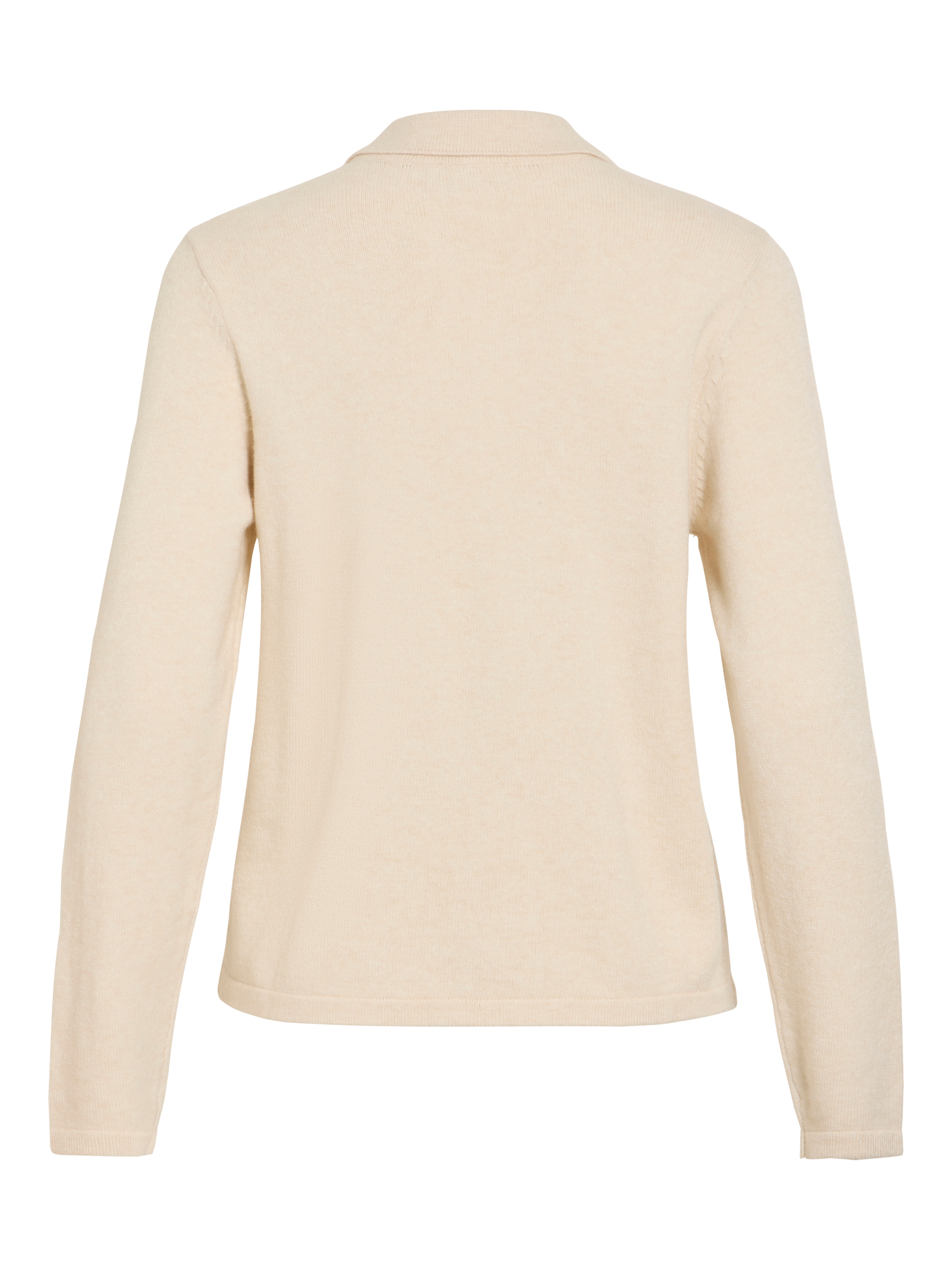 Vila Pull à col polo »VIRIL L/S POLO PULLOVER KNIT - NOOS« mélange de matériaux, coupe régulière