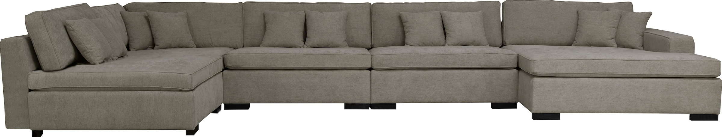 Home affaire Paysage de salon »Skara U-Form« Lounge-Sofa mit Federkernpolsterung, in vielen Bezugsvarianten