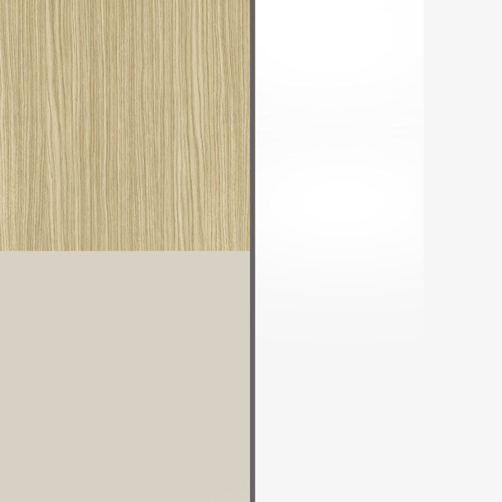 INOSIGN Table basse »REAL TV-Möbel, 240 cm breit, 40/60 cm hoch, Hochglanz oder matt« mit 2 abgerundeten Türen, 1 Klappe, die ein ovales offenes Fach bilden