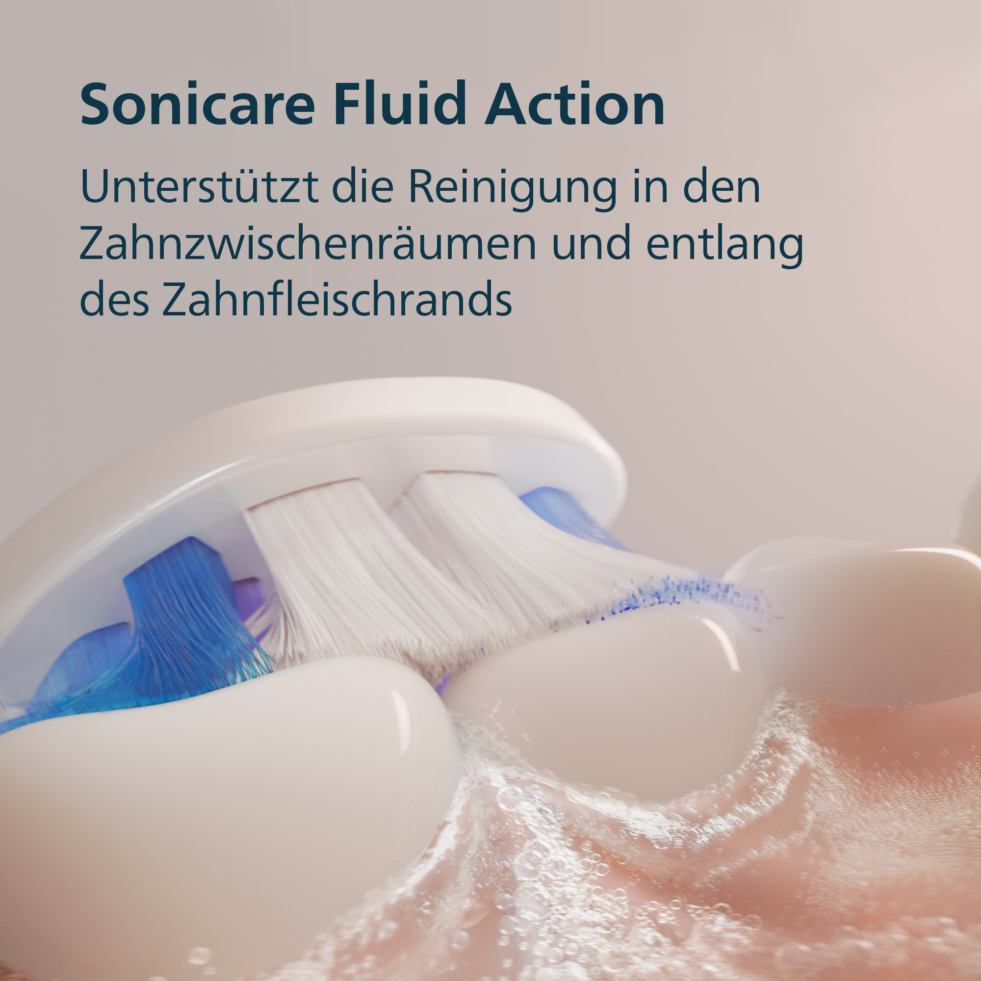 Philips Sonicare Elektrische Zahnbürste »Series 6100 HX7400/01« 1 Stk. Aufsteckbürsten mit visueller Andruckkontrolle, 5 Putzeinstellungen, inkl. Ladegerät