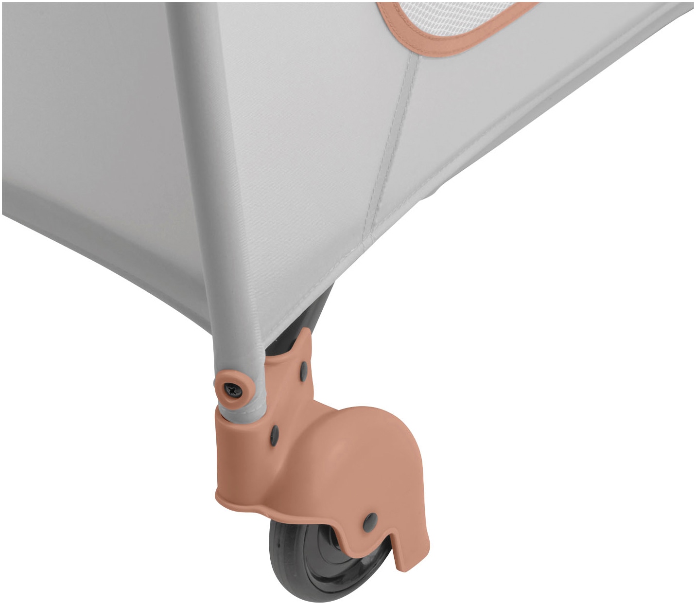 Hauck Baby-Reisebett »Sleep N Play Go Plus, Dusty Cork« mit integrierten Rädern; Vorderausstieg