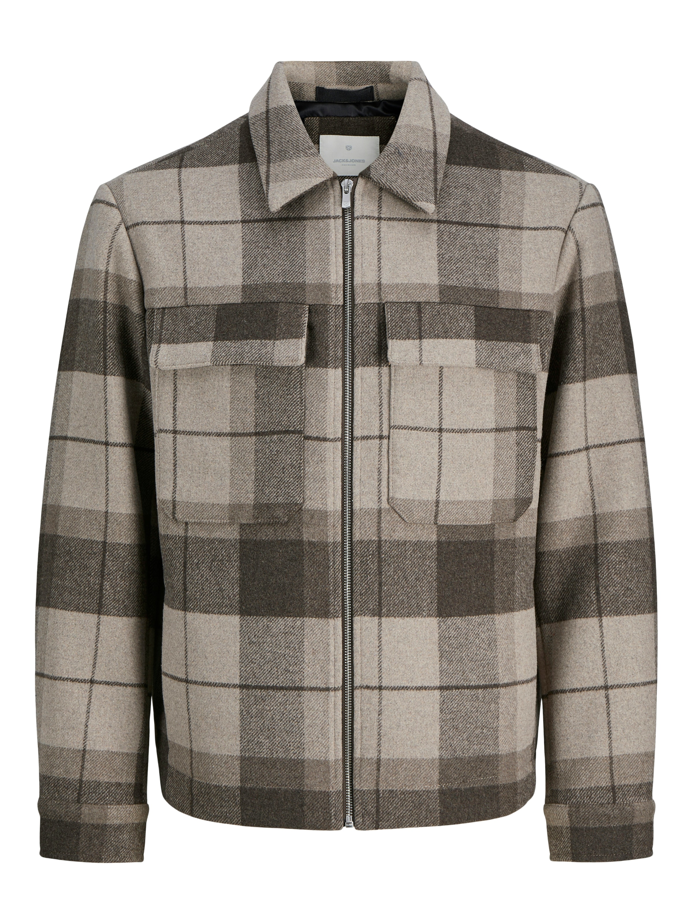 Jack & Jones Wolljacke »JPRCCRUSSEL WOOL BLEND JACKET SN« ohne Kapuze