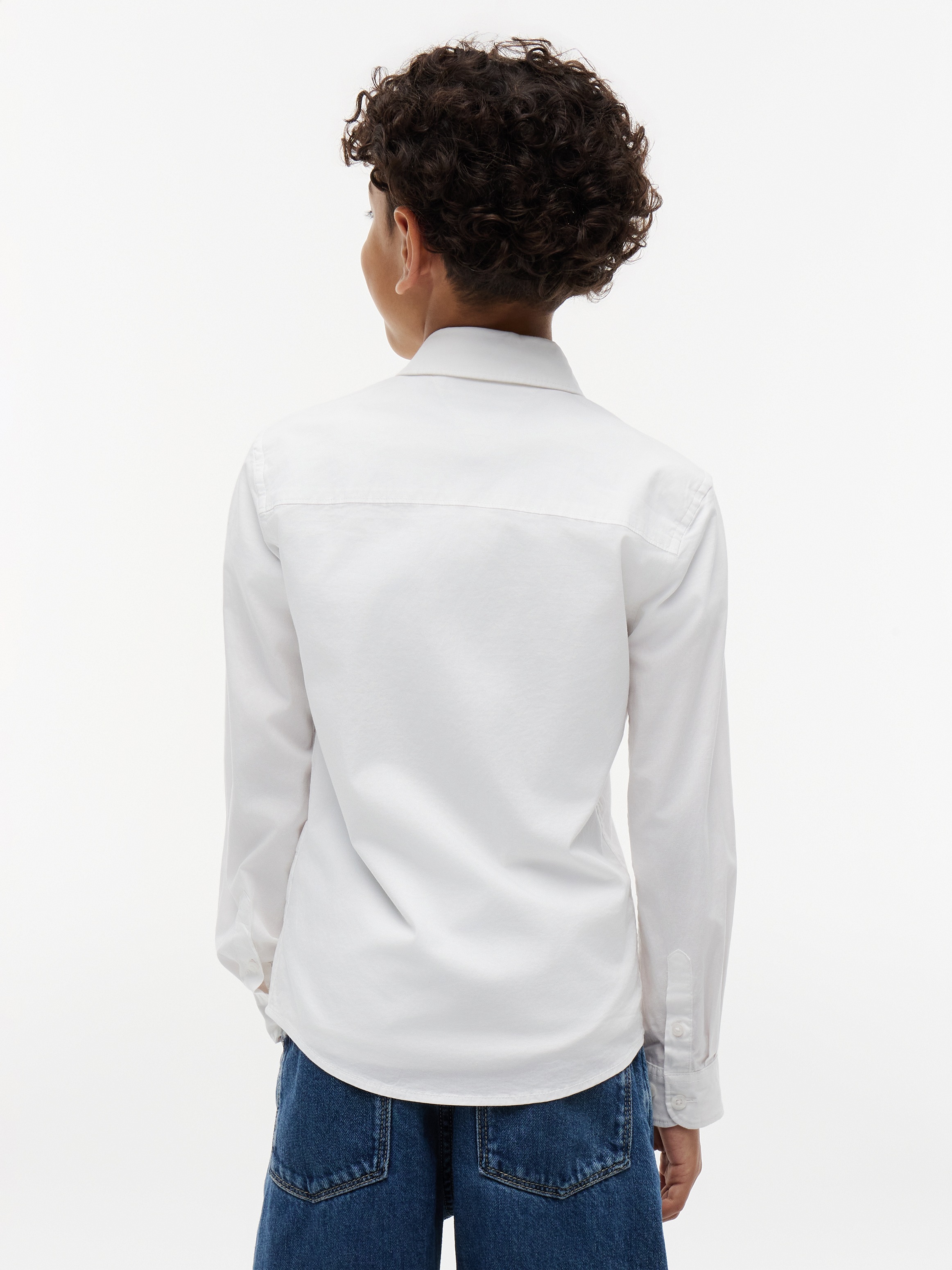 Tommy Hilfiger Chemise à manches longues »SOLID STRETCH POPLIN SHIRT L/S« pour garçon