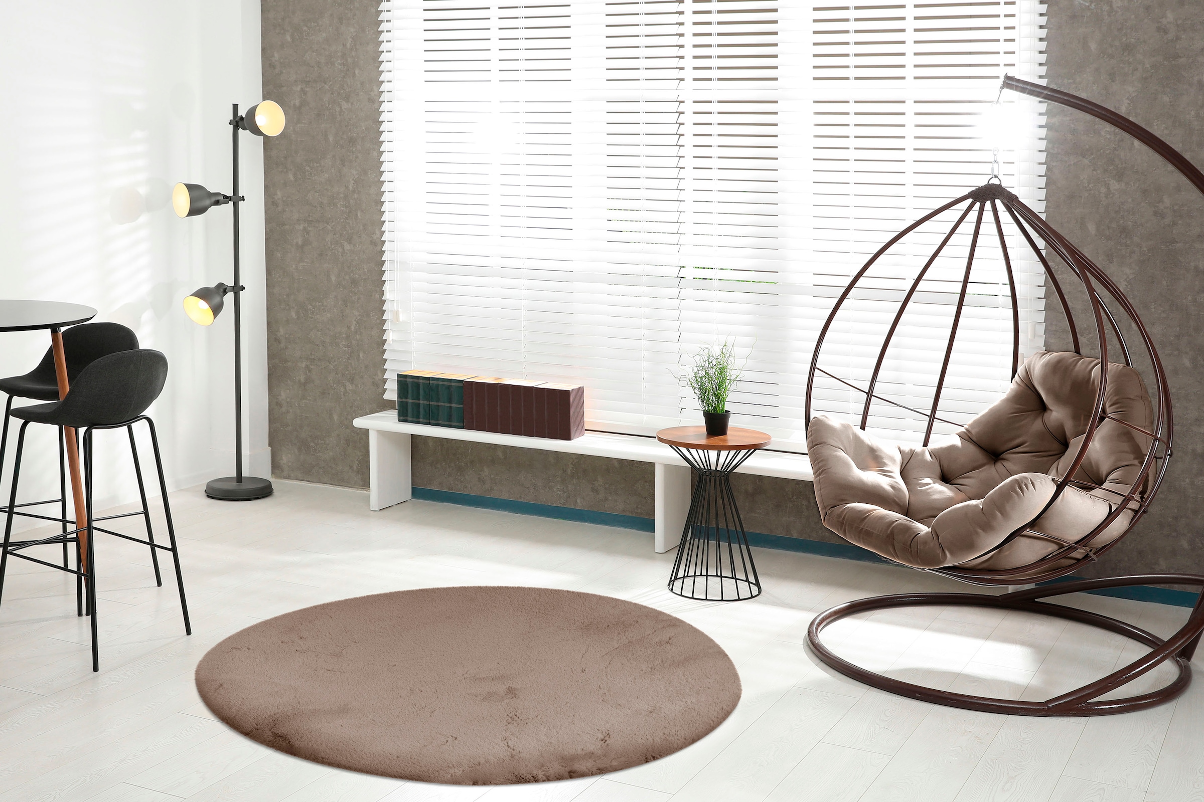 Padiro Teppich »Rabbit Light 525« rund 26 mm Höhe