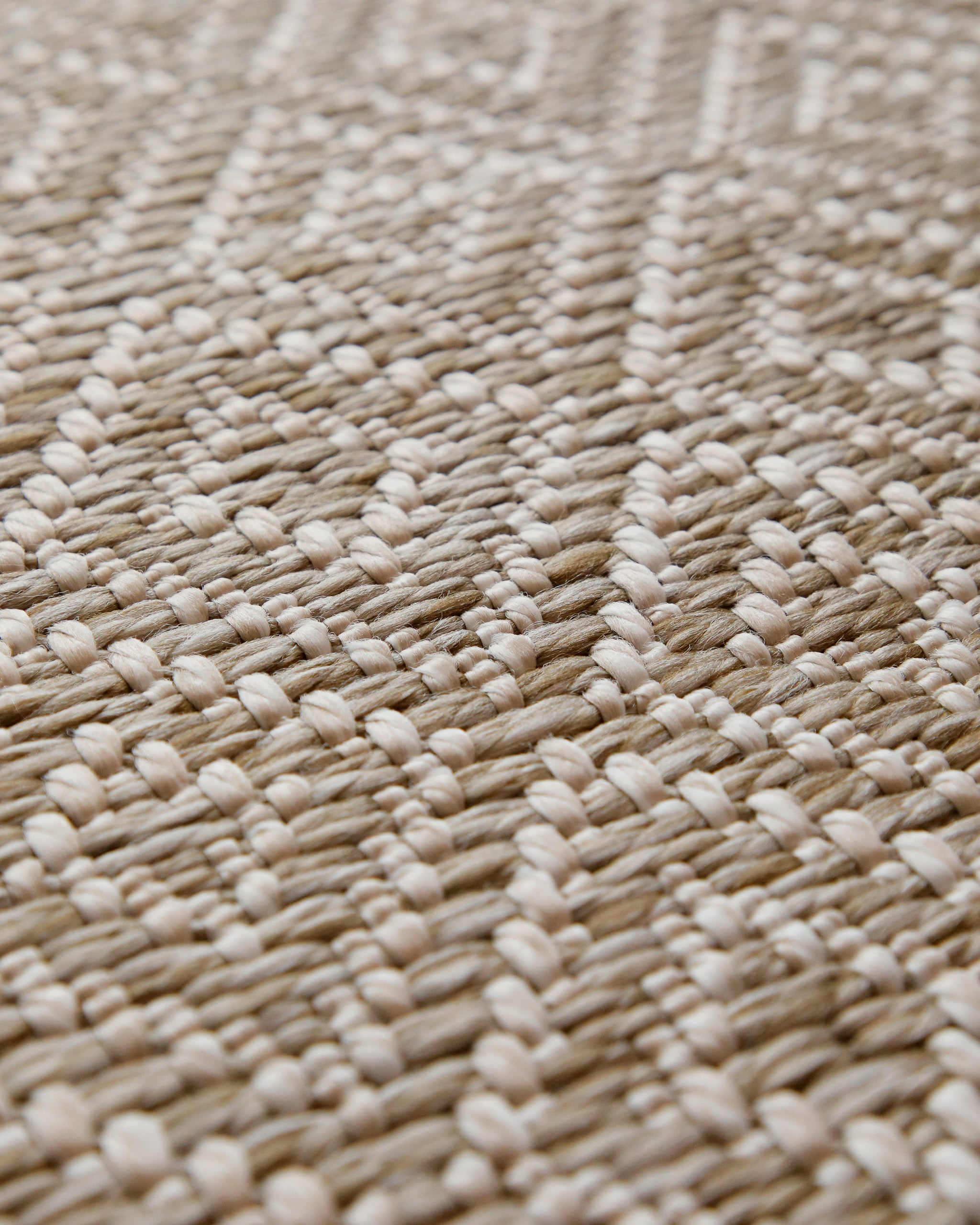 Wecon home Chemin de table »Miami Beach« Rectangulaire 5 mm Höhe In- & Outdoor Teppich, wetterfest, modernes Rauten Muster, Balkon