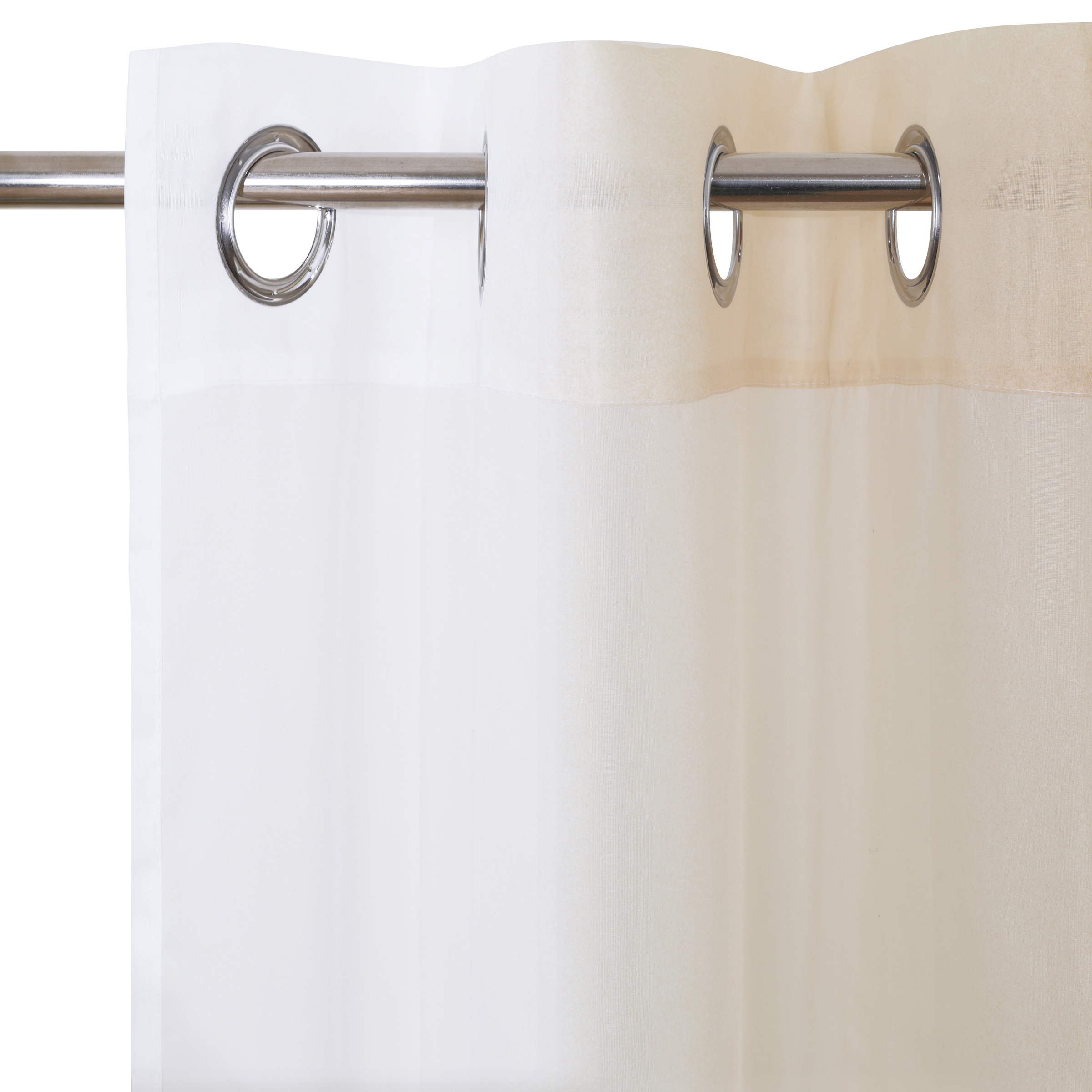 GOODproduct Rideau »Nivva« Œillet 2 cuis tlg. transparent, suspension à œillets, facile d'entretien, lot de 2