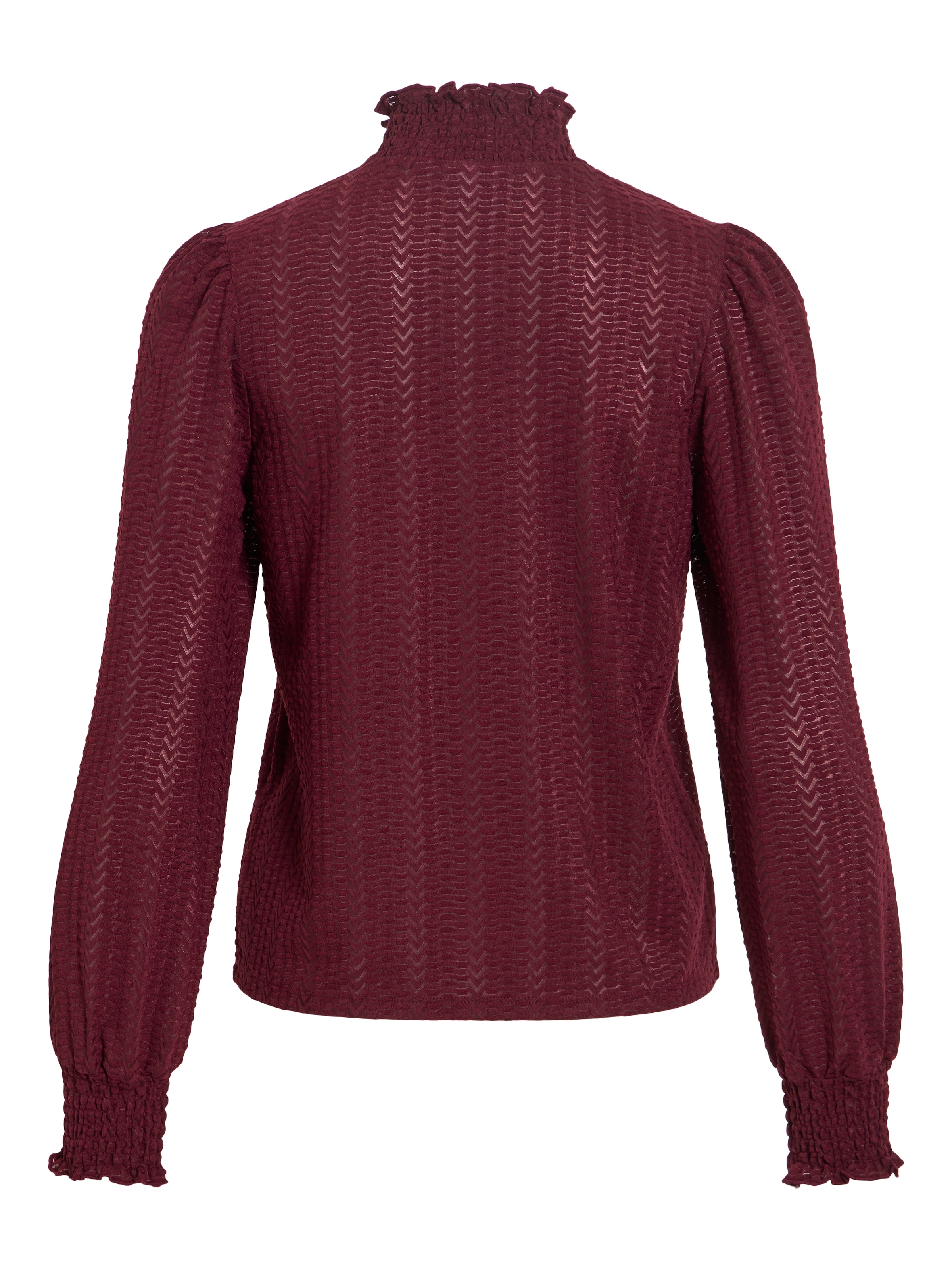 Vila T-shirt à col montant »VILYRI L/S SMOCK TOP - NOOS« mélange de matériaux