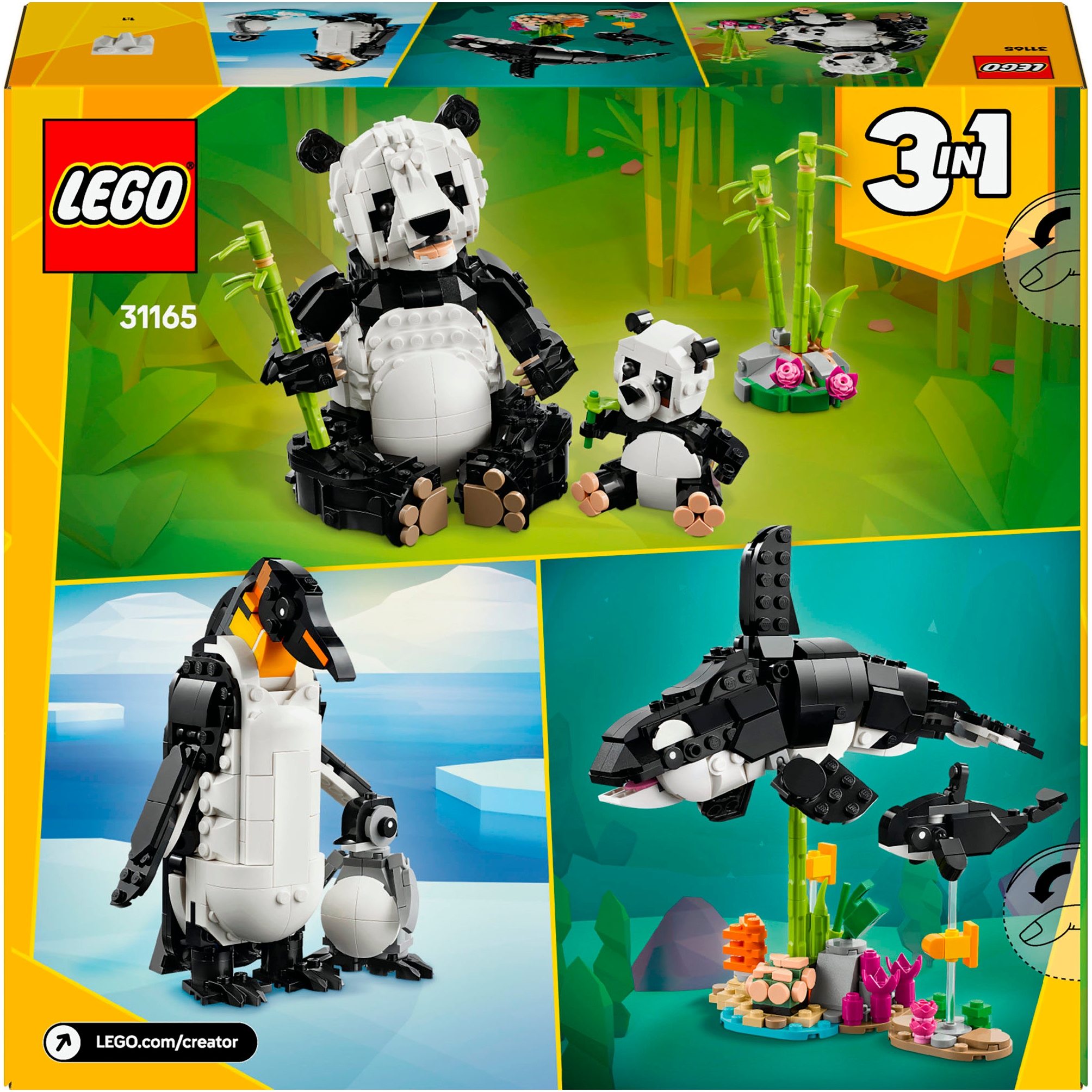 LEGO® Pions de construction »Wilde Tiere: Pandafamilie (31165), LEGO Creator« Made in Europe