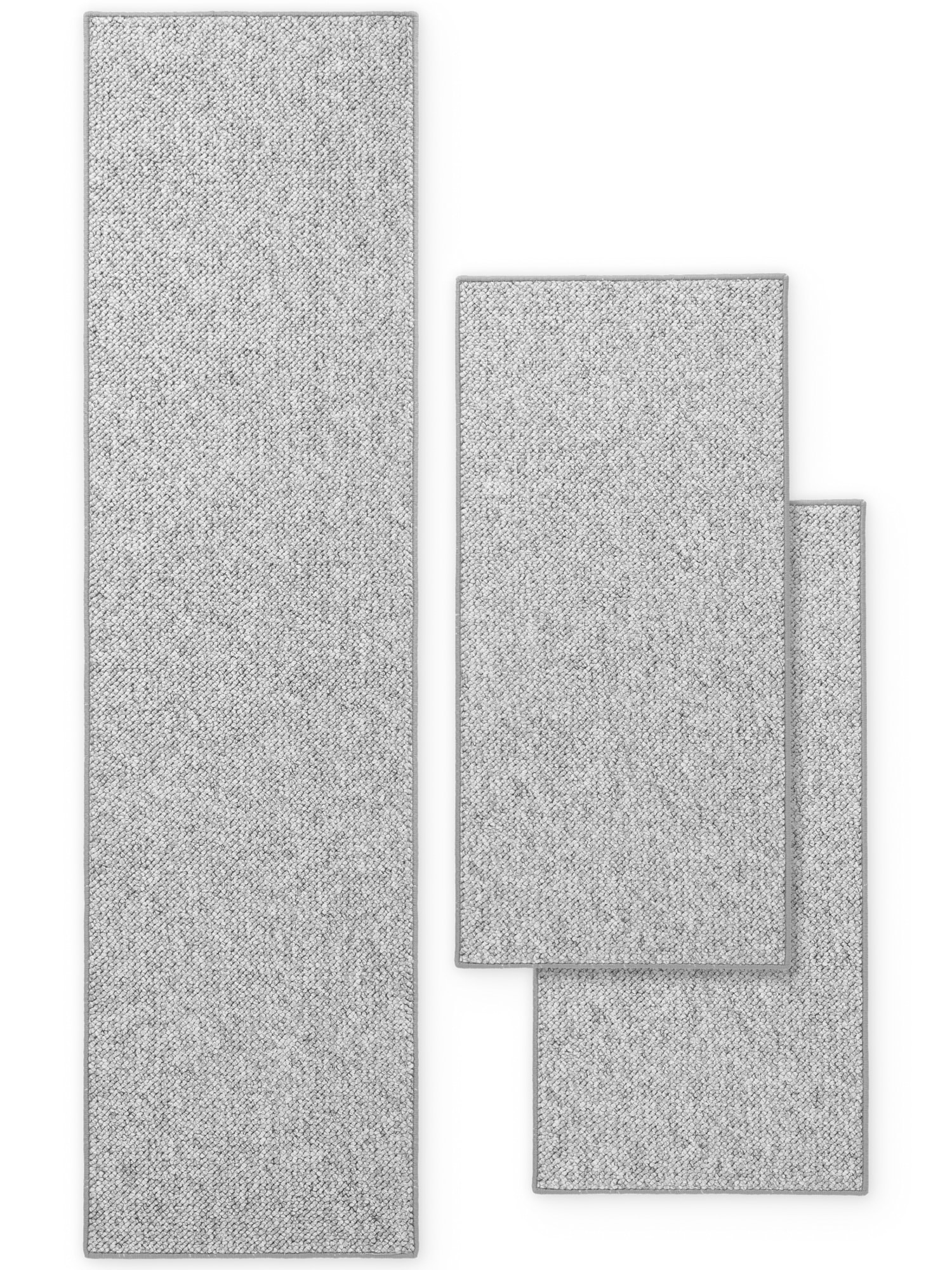 HANSE Home Bordure de lit »Wolly 2« Höhe 12 mm 3 cuis tlg. tapis de lit, set de 3 coureurs, uni, poils courts, coureur de lit