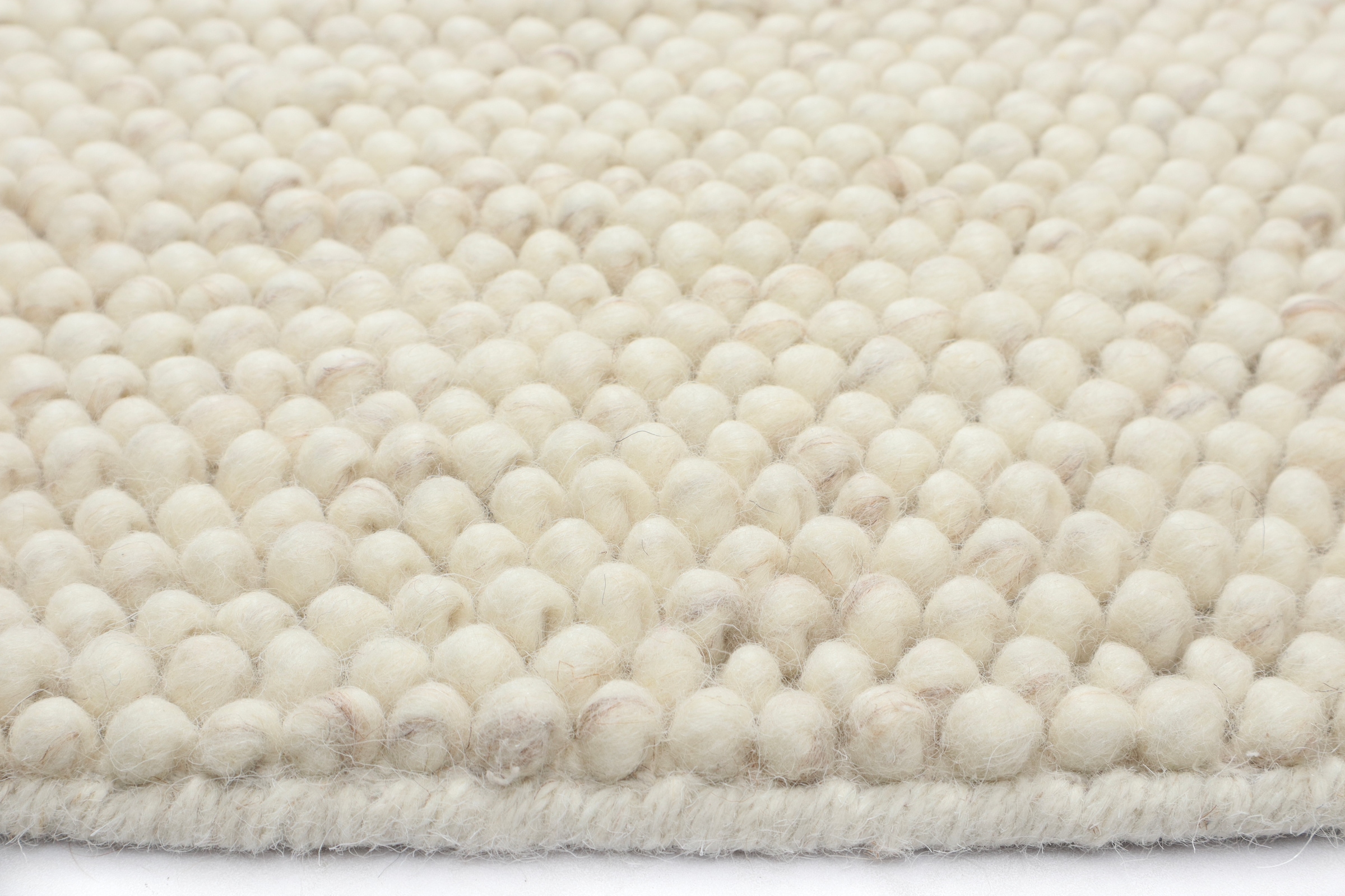 LeGer Home by Lena Gercke Teppich »Ainhoa, handgewebt, Wolle« rund 12 mm Höhe Teppich, Wohnzimmer, Schlafzimmer, Esszimmer