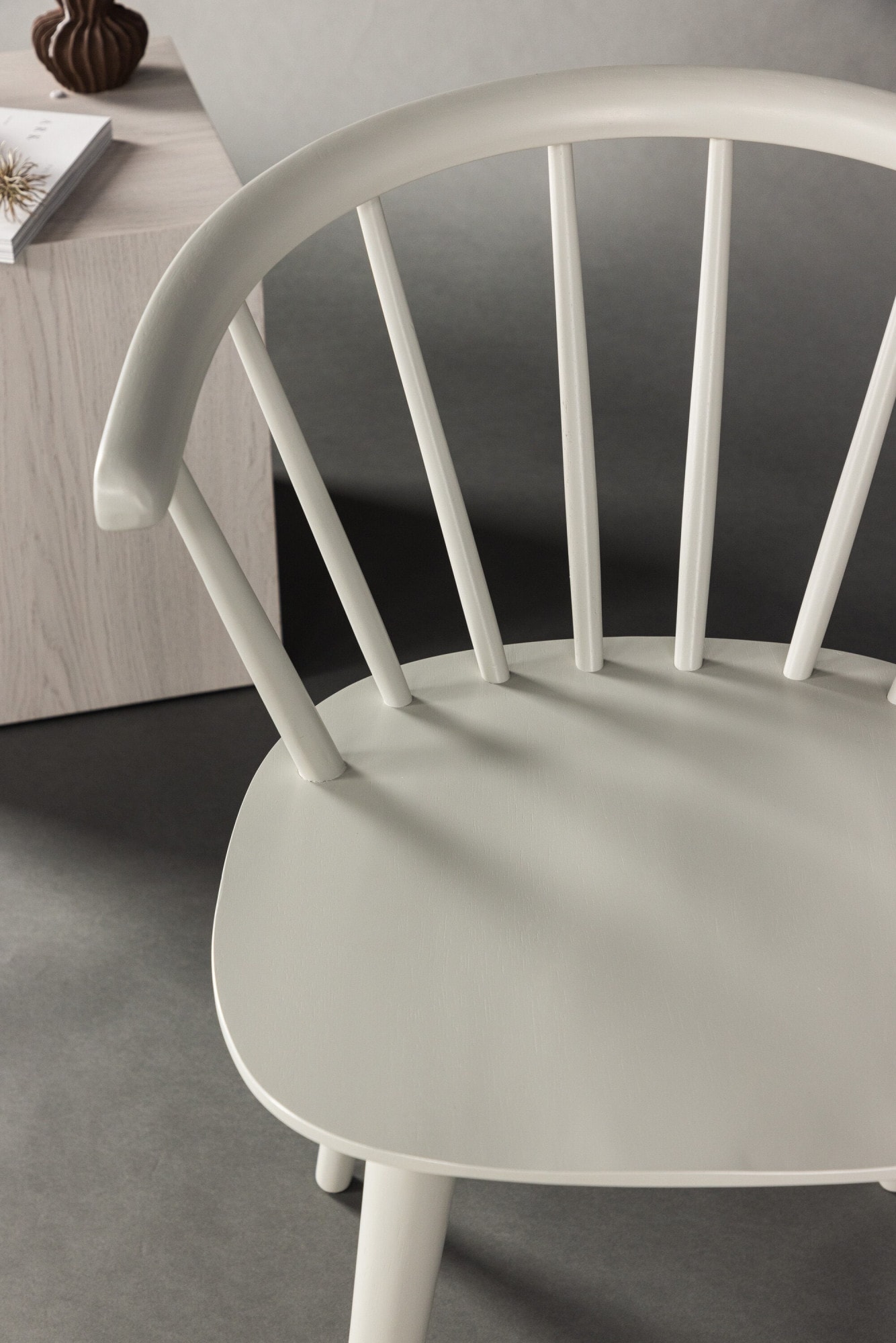 Venture Home Chaise de salle à manger () 2 cuisChaise en bois massif, forme arrondie, accueillante, scandinave