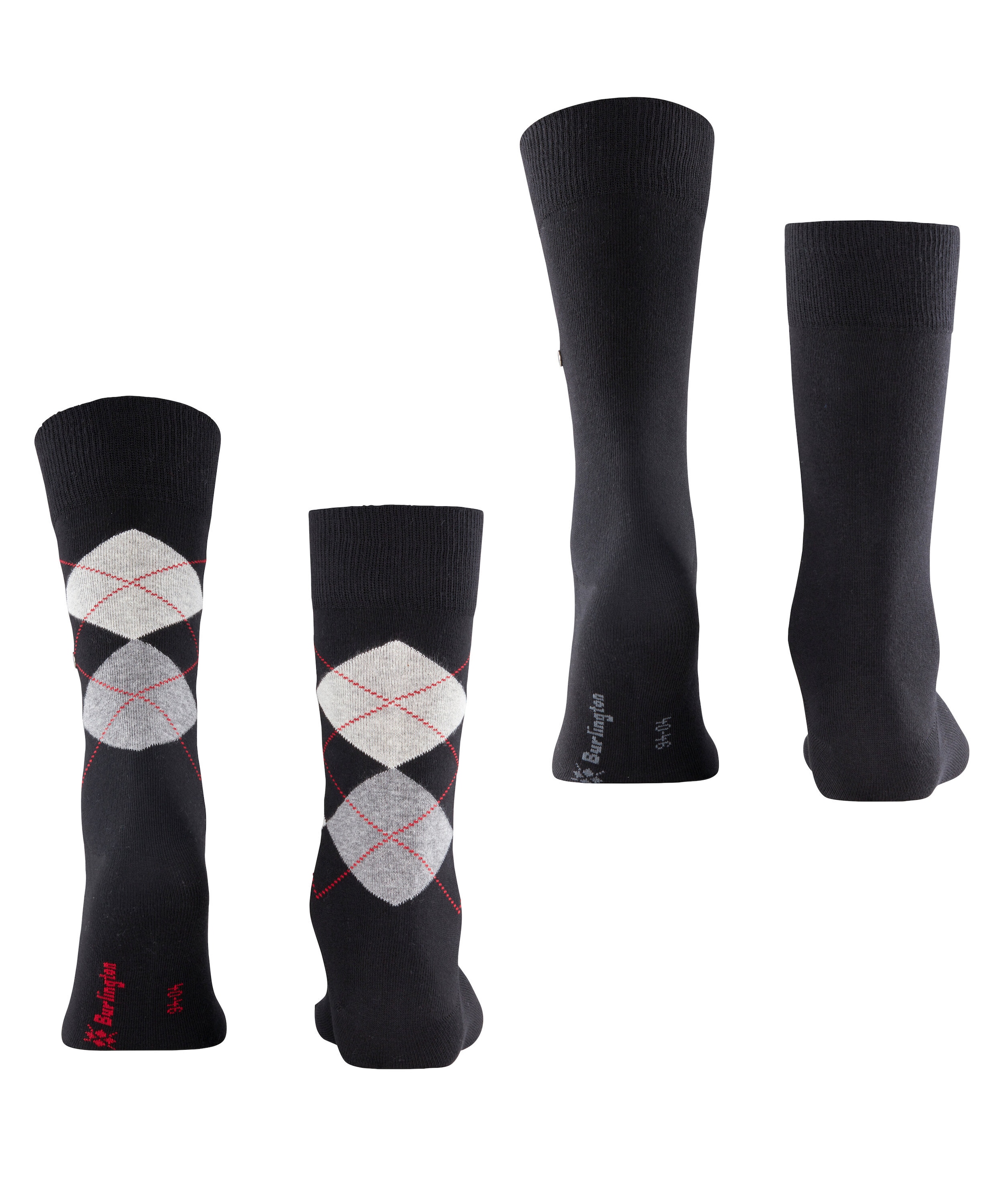 Burlington Socken »Everyday Argyle Mix« 2 Paar,  atmungsaktiv, Einheitsgrösse 40-46, Argyle-Muster
