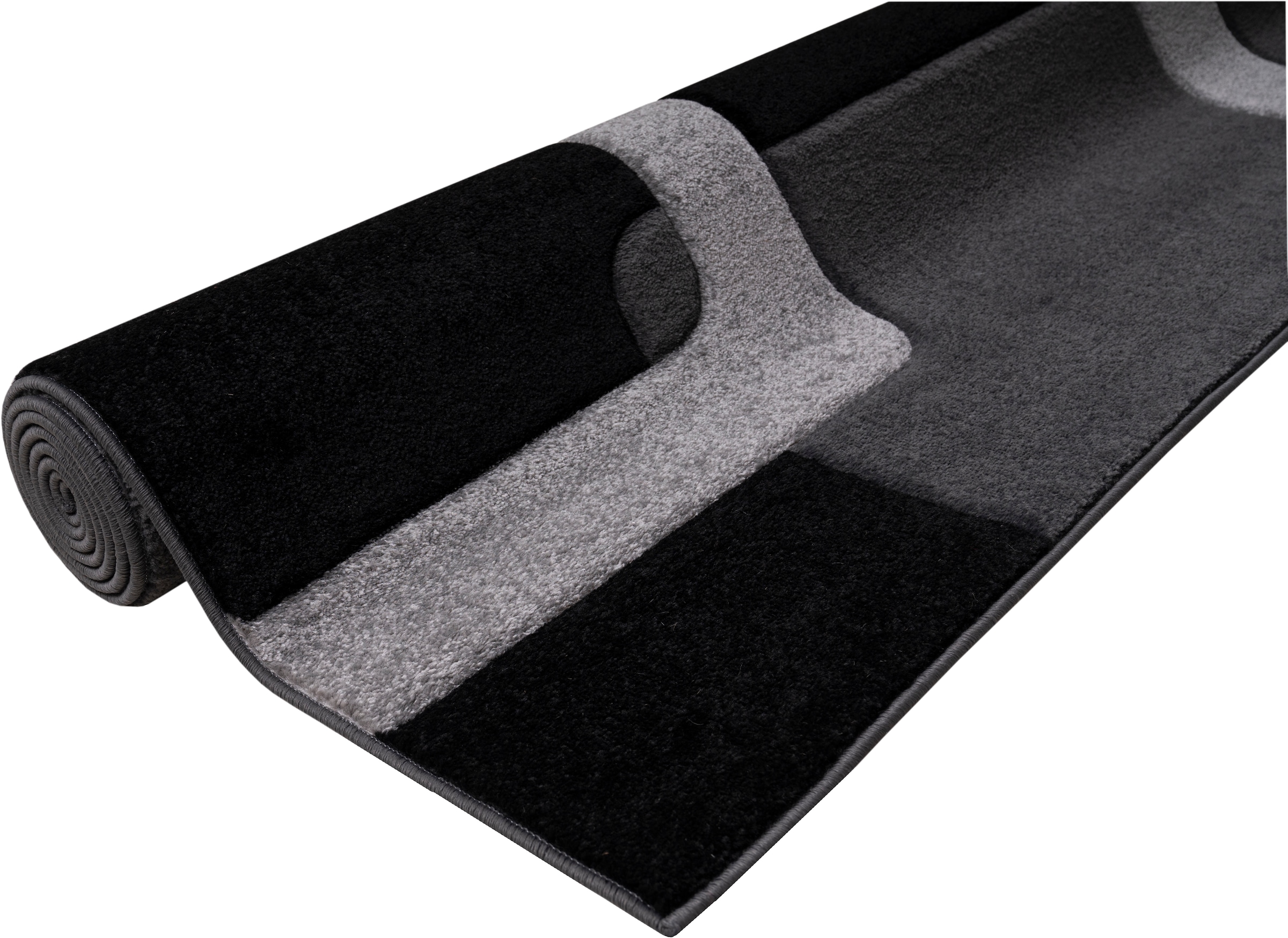 my home Läufer »Maxim« rechteckig 12 mm Höhe Hoch-Tief-Effekt, Kurzflor, 3D-Design